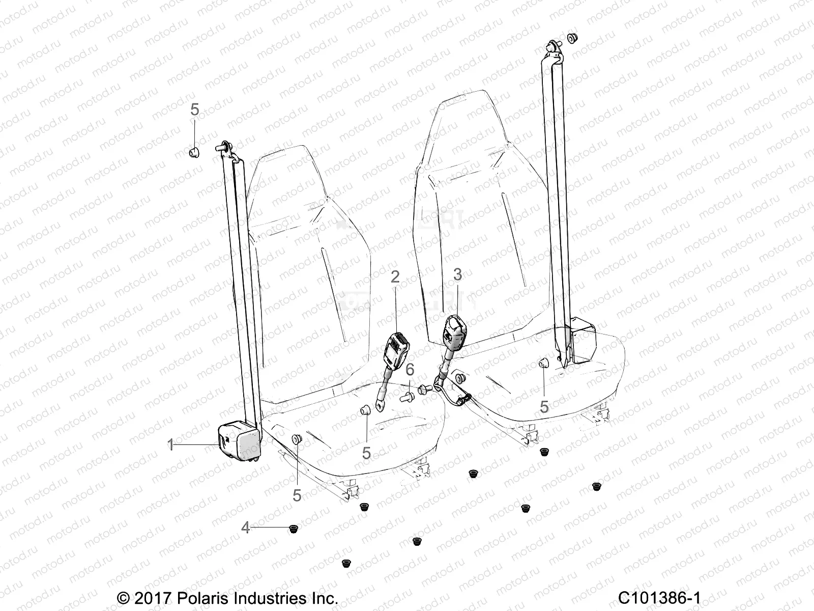 BODY | BODY, SEAT BELTS - A21HZB15N1/N2 (C101386-1)