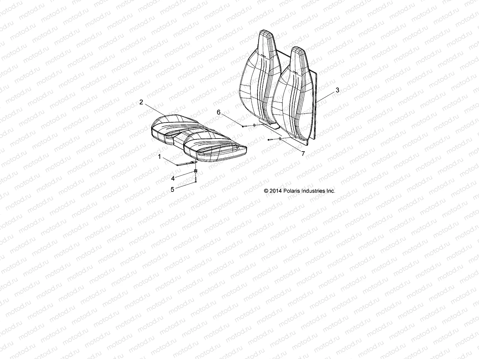 BODY | BODY, SEAT, BENCH and HOLD DOWN, US - L15G2AGALA/2D/2L/2S/4A/4S/6A/6S ALL OPTIONS (49GEMBODY15SEATUS)