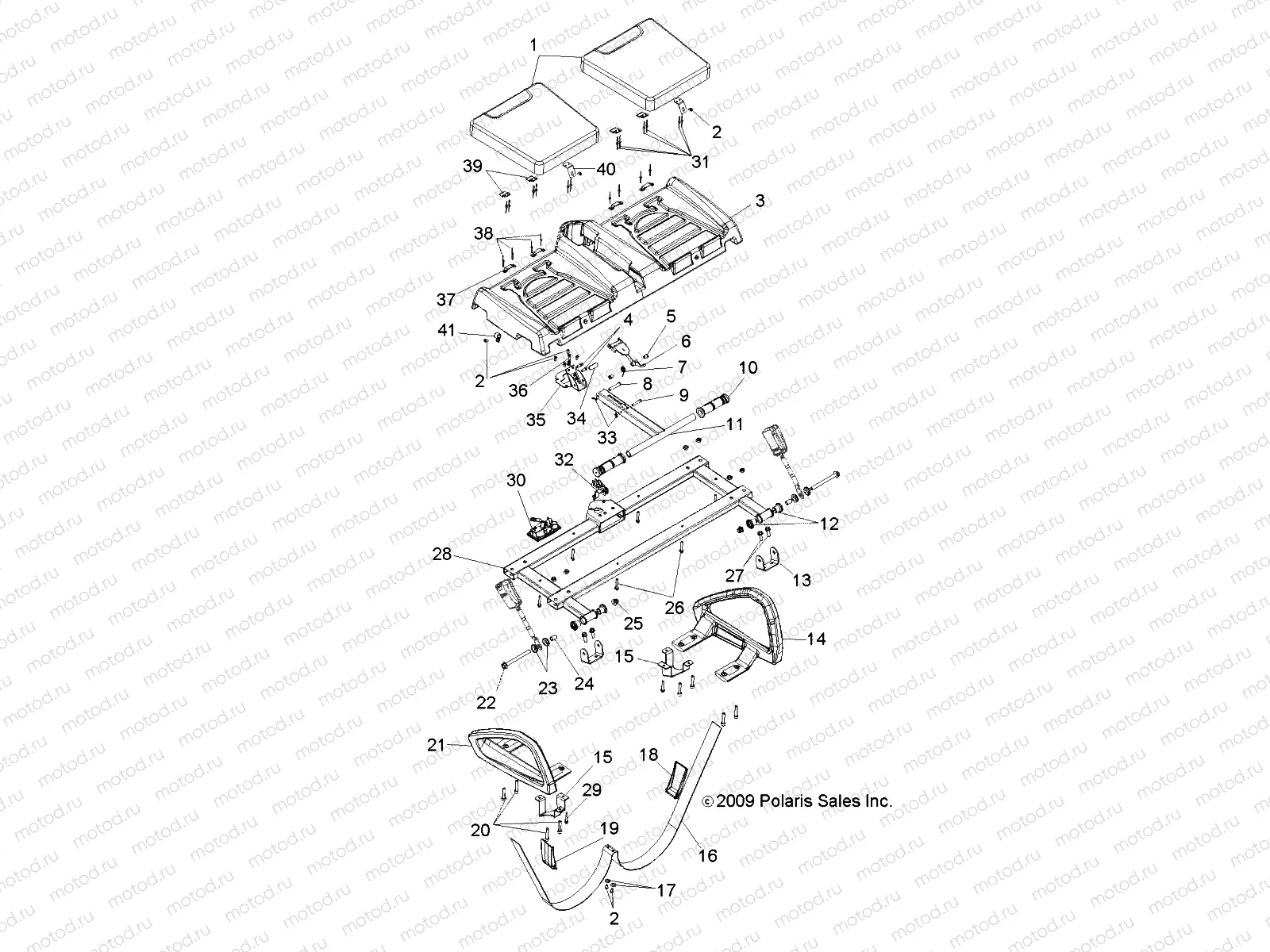 BODY | BODY, SEAT BOTTOM, REAR - L10AA08PA/PB/PC (49LEVSEATRR10BSTN)