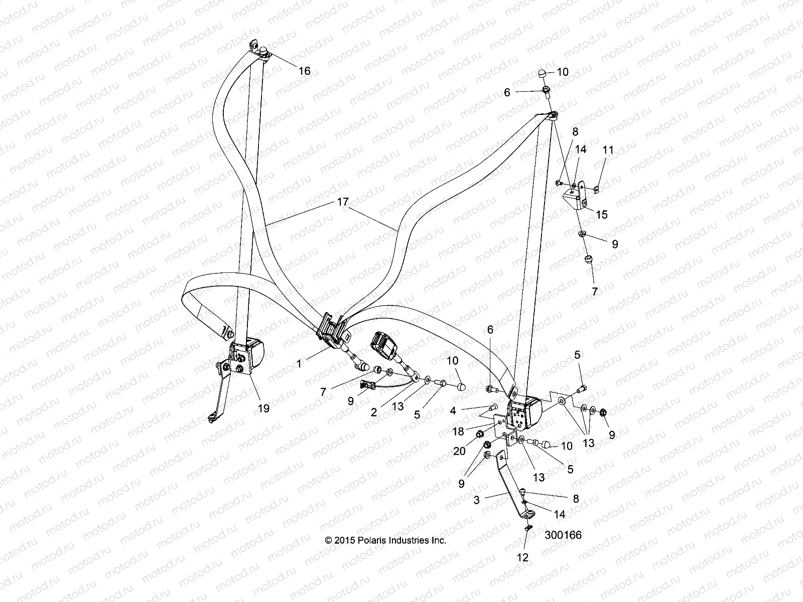 BODY | BODY, SEAT BUCKLE (BUILT 11/10/15 AND AFTER) - L16G2/G2D