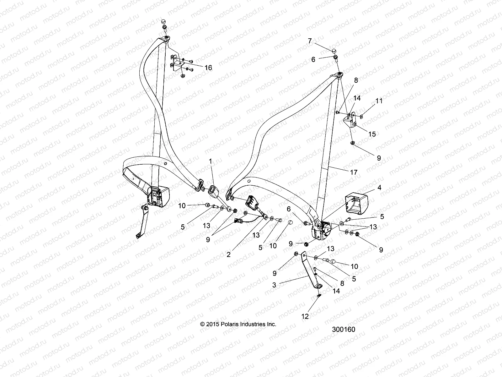 BODY | BODY, SEAT BUCKLE - L16G2/G2D/EURO