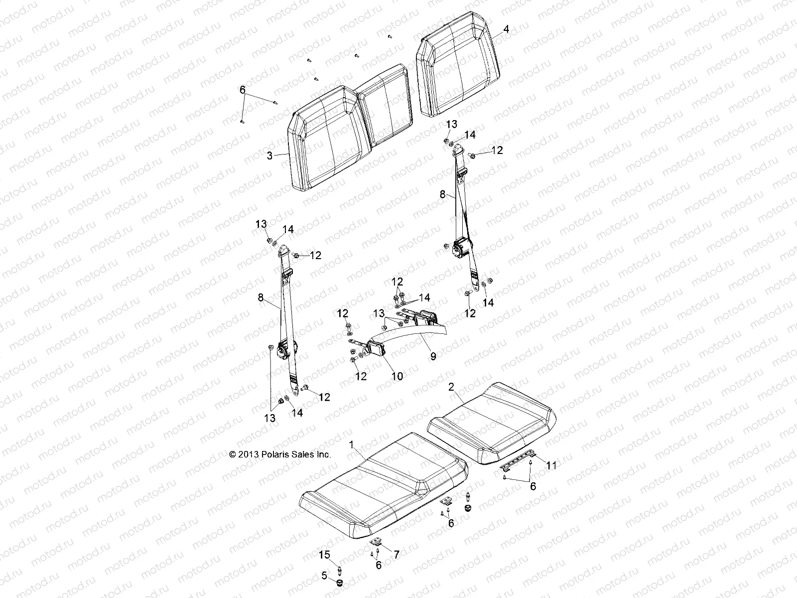 BODY | BODY, SEAT - D131D9JDJ (49BRUTUSSEAT13D)