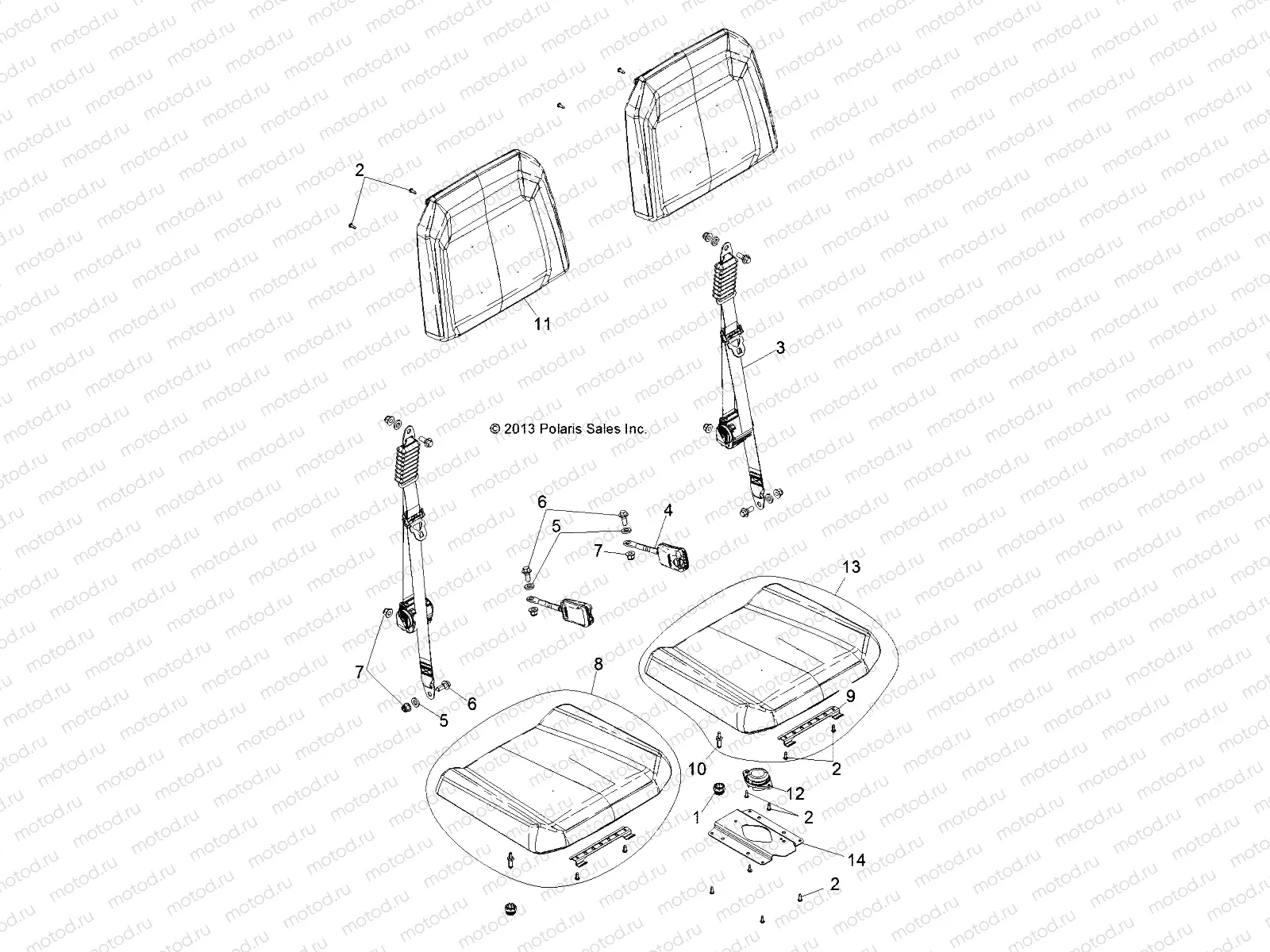 BODY | BODY, SEAT - D131L9JDJ/2M9JDJ (49BRUTUSSEAT13LM)