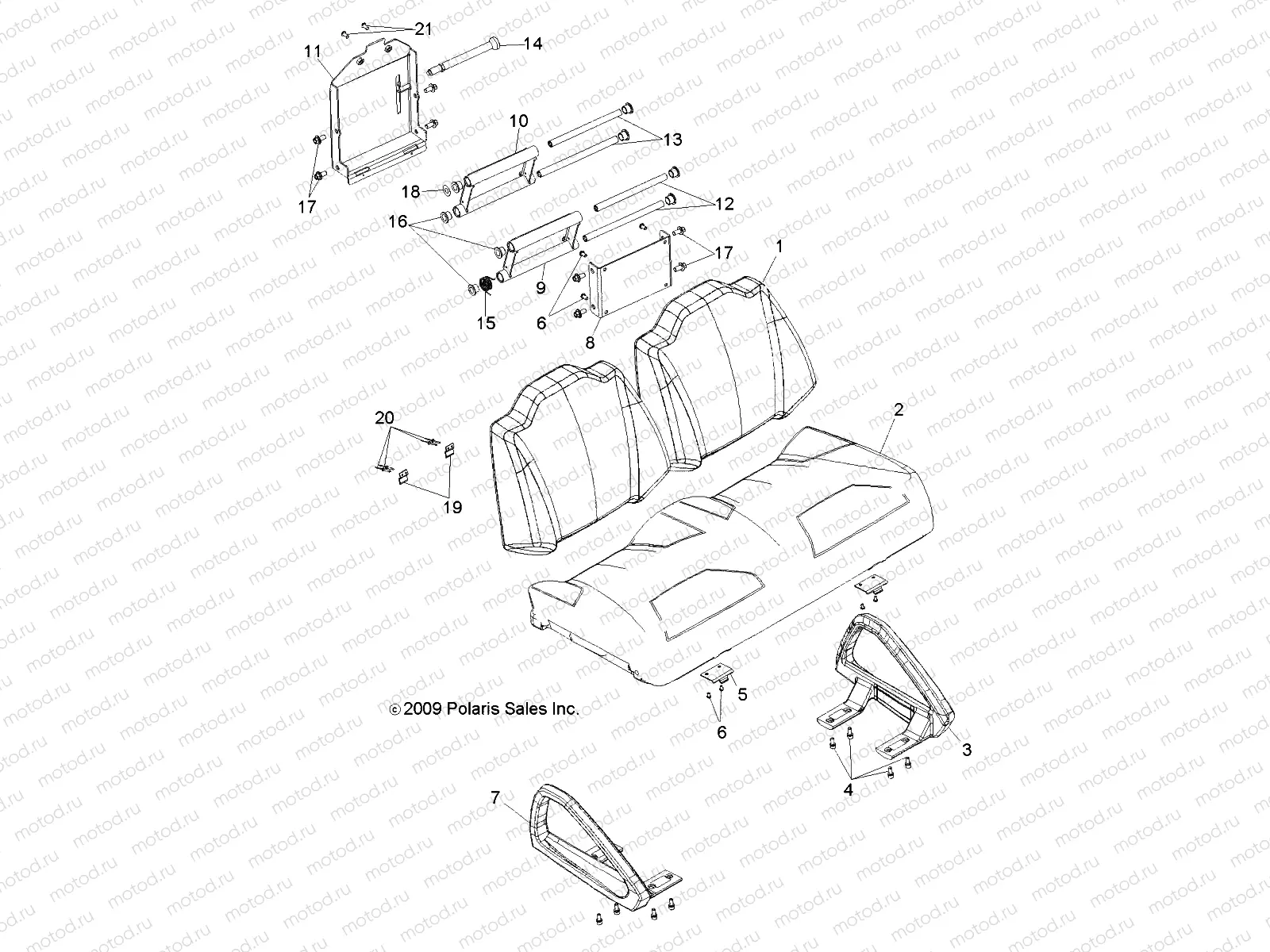 BODY | BODY, SEAT, FRONT - L10AA08PA/PB/PC (49LEVSEAT10BSTN)