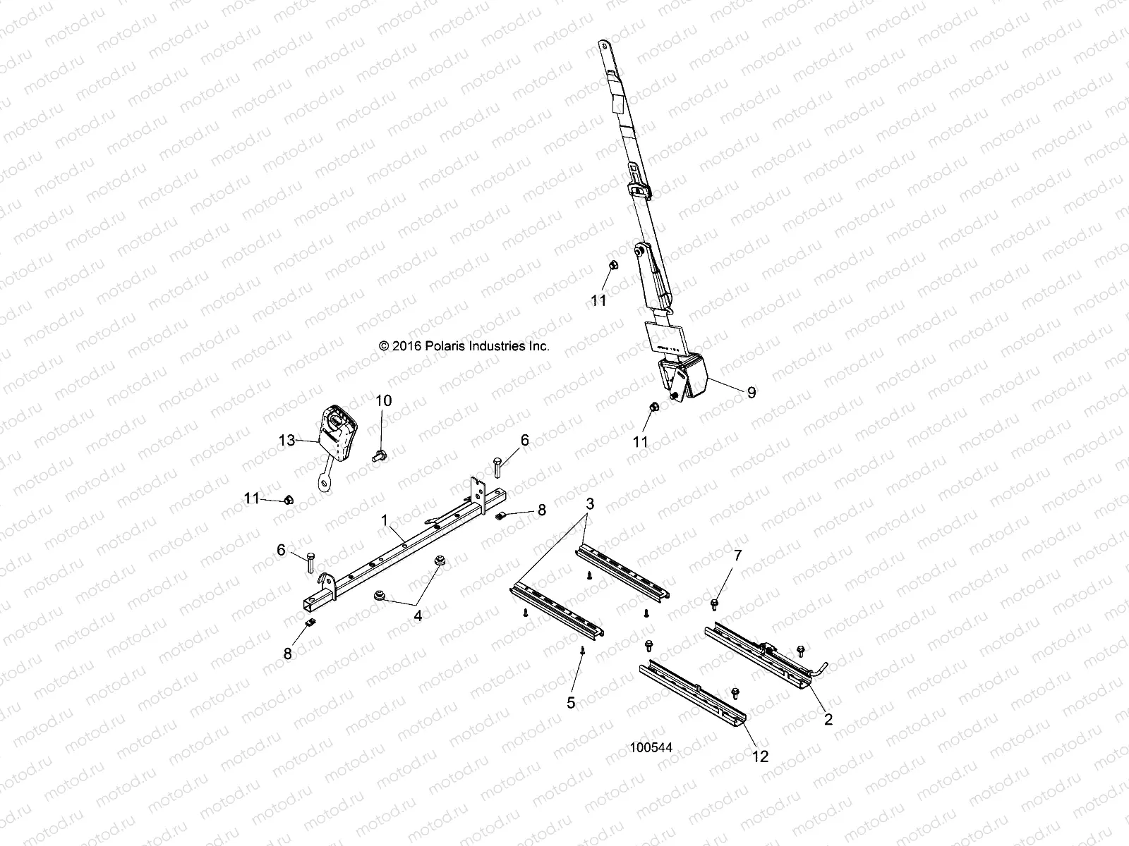 BODY | BODY, SEAT MOUNTING AND BELT - A18DAA57F5 (100544)