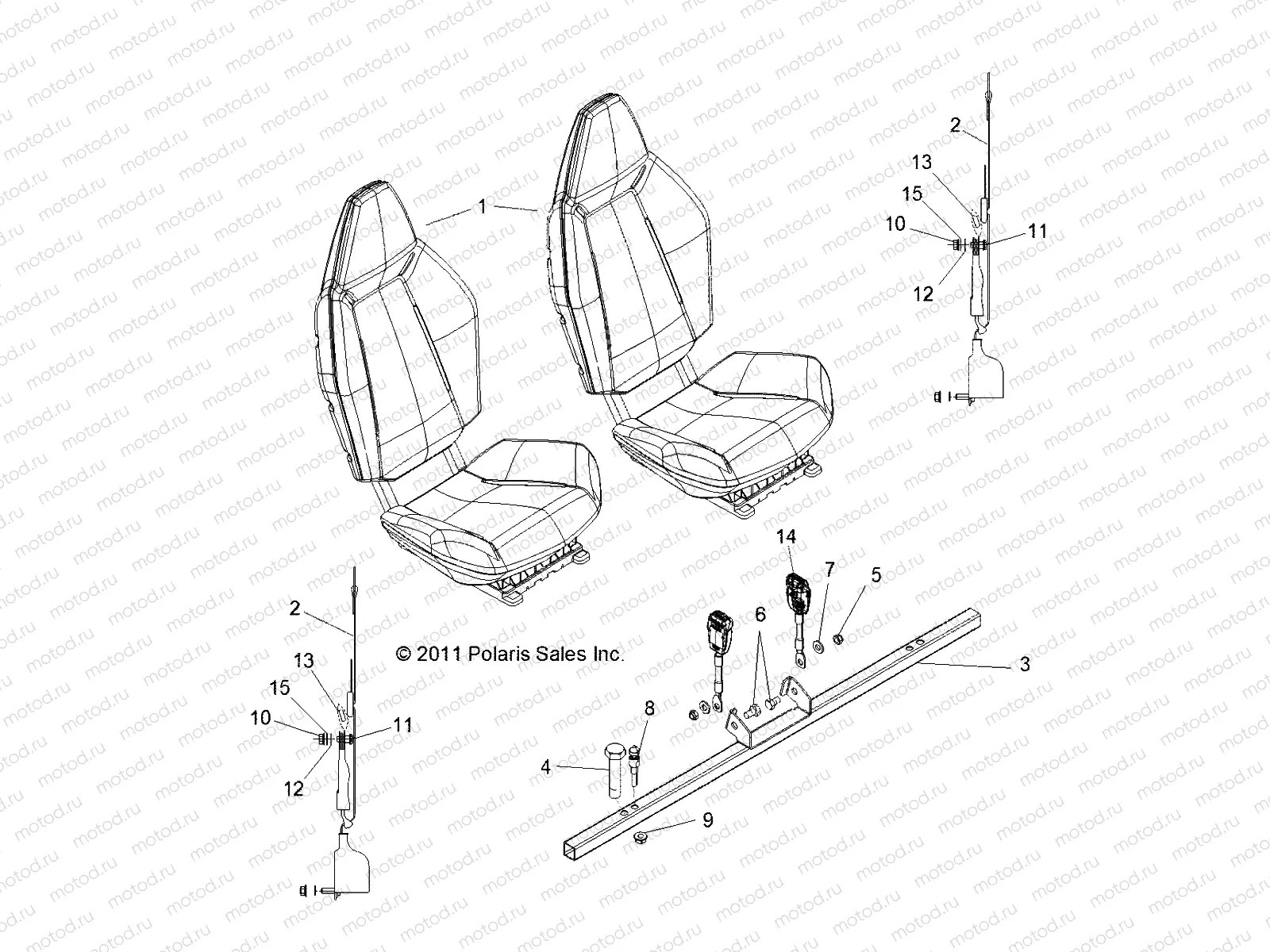 BODY | BODY, SEAT MOUNTING and BELTS - R13JT87AD/AL/9EAK/EAL/EAO/EAT/EAW/EAP (49RGRSEATMTG12RZRXP)