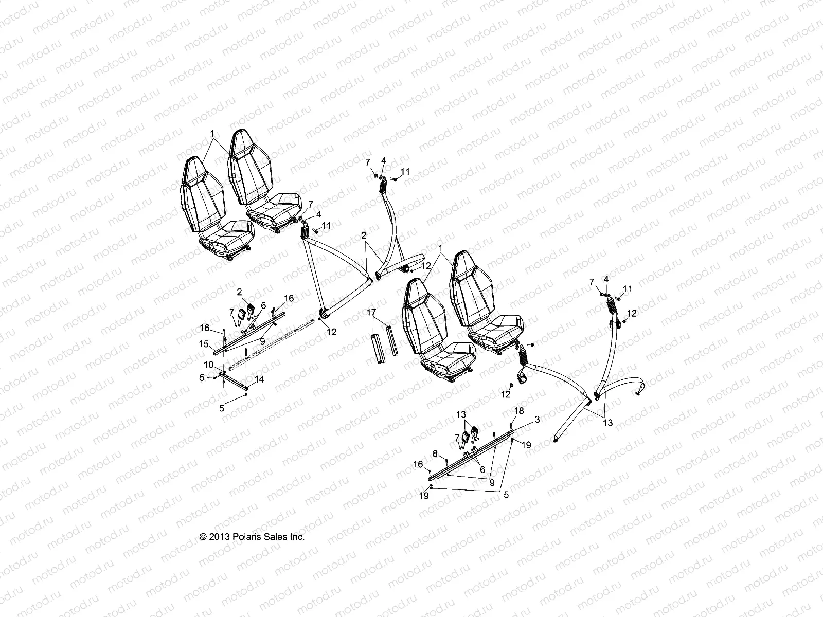 BODY | BODY, SEAT MOUNTING and BELTS - Z14XT9EFX (49RGRSEATMTG14ZXP4I)