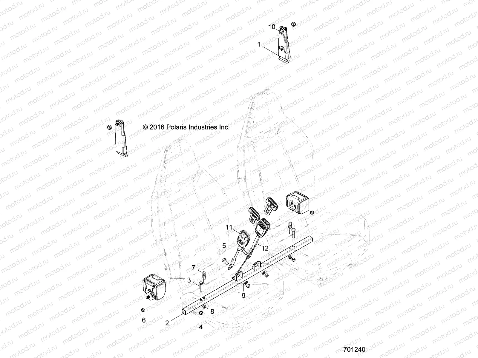 BODY | BODY, SEAT MOUNTING and BELTS - Z20CHA57A2/E57AM (701240)