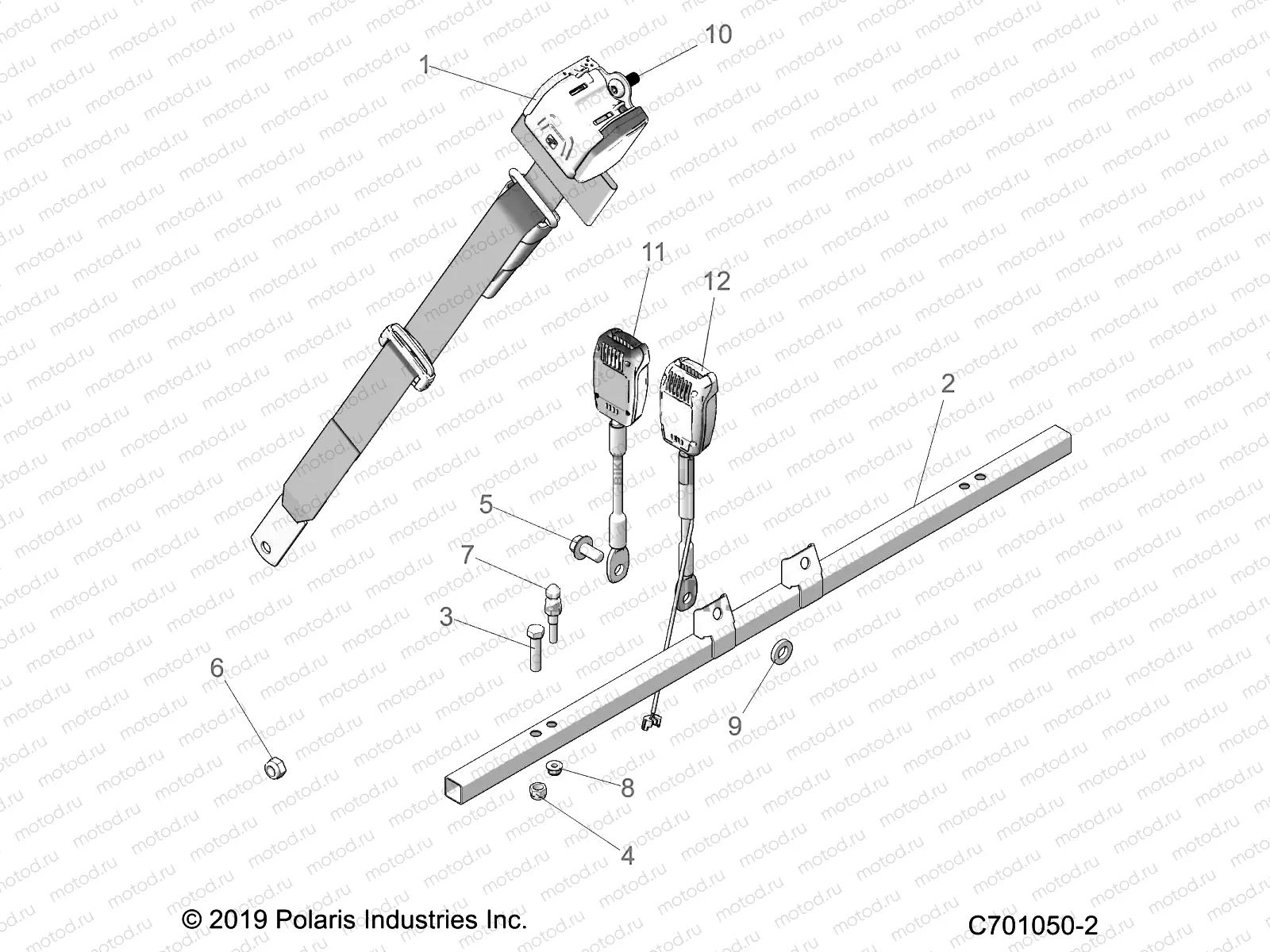 BODY | BODY, SEAT MOUNTING and BELTS - Z22CHA57A2/K2 (C701050-2)