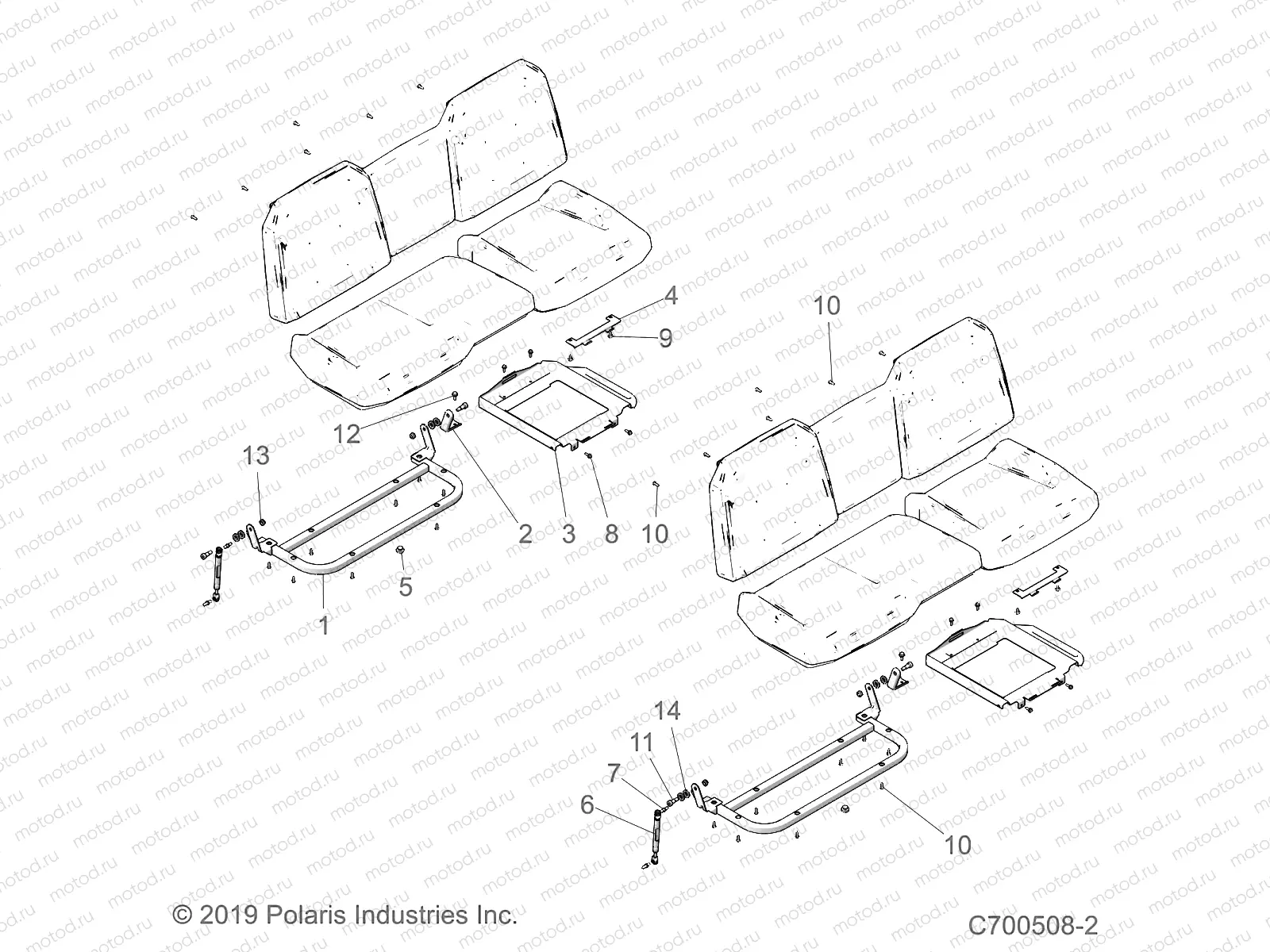 BODY | BODY, SEAT MOUNTING - D20BEPD4B4 (C700508-2)
