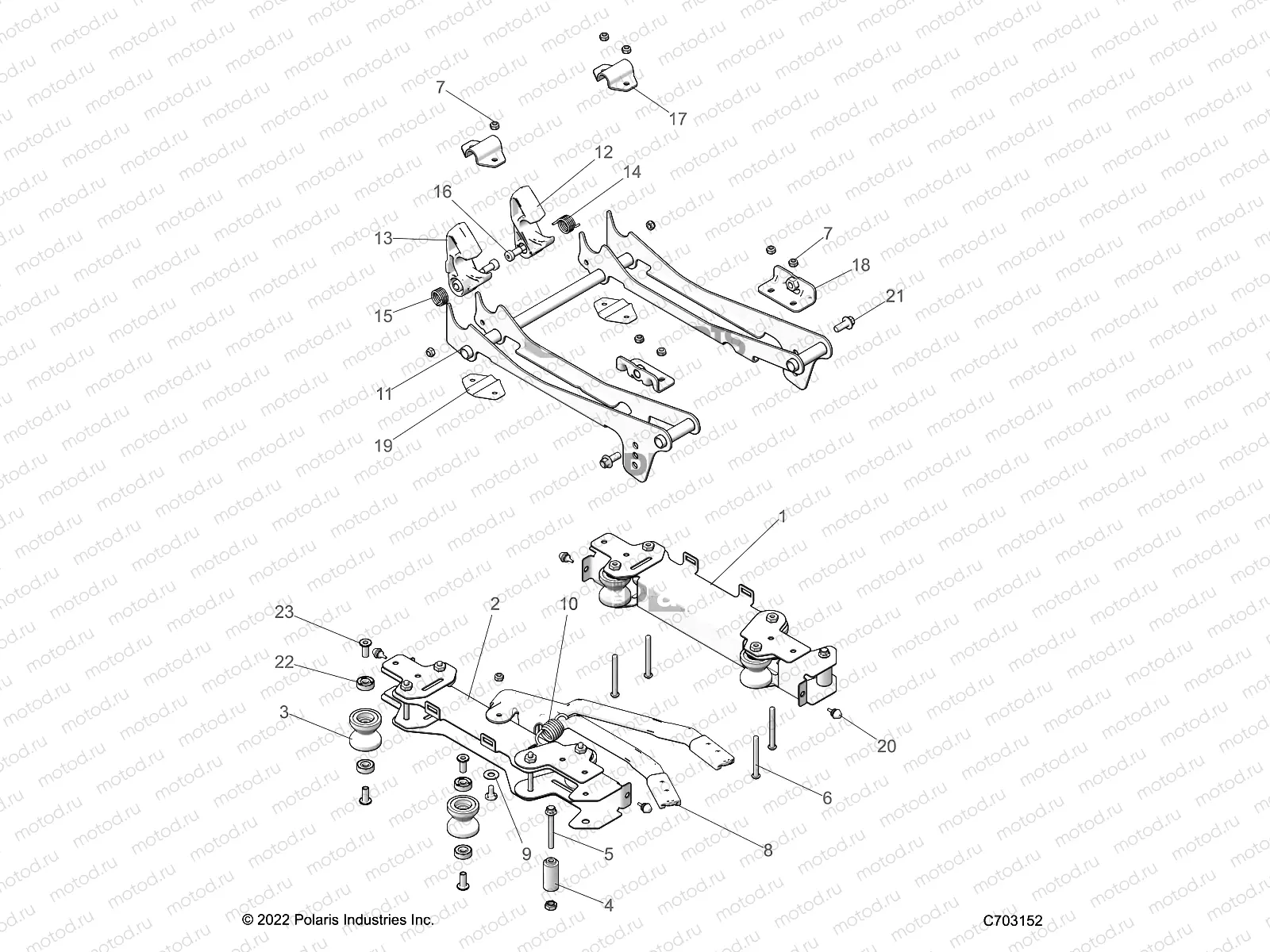 BODY | BODY, SEAT MOUNTING, DRIVER - Z23RGD2KAJ/AK/BJ/BK (C703152)