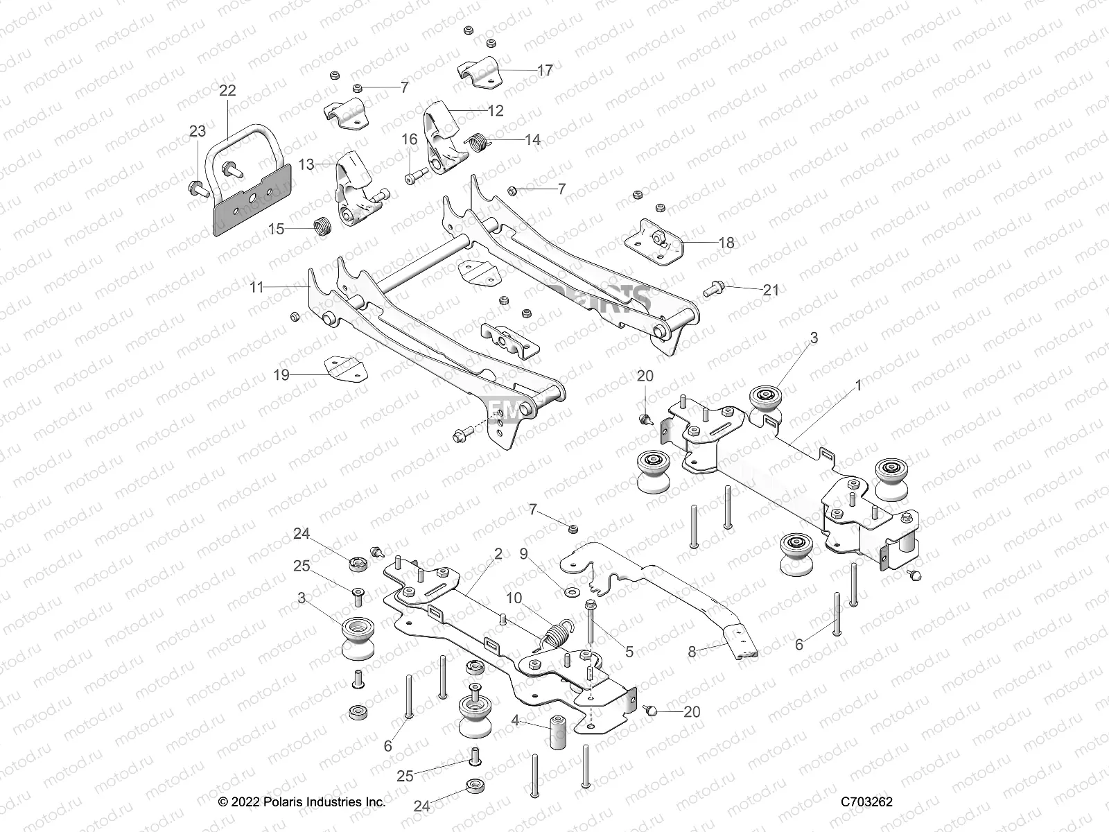 BODY | BODY, SEAT MOUNTING, FRONT - Z23R4D92AK/AS/BK/BS (C703262)