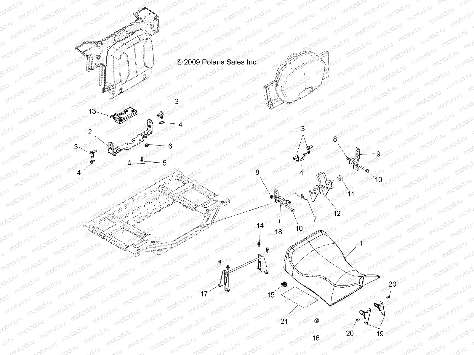 BODY | BODY, SEAT, OPERATOR - A10TN55AL/AX (49ATVSEAT10SP550X2)