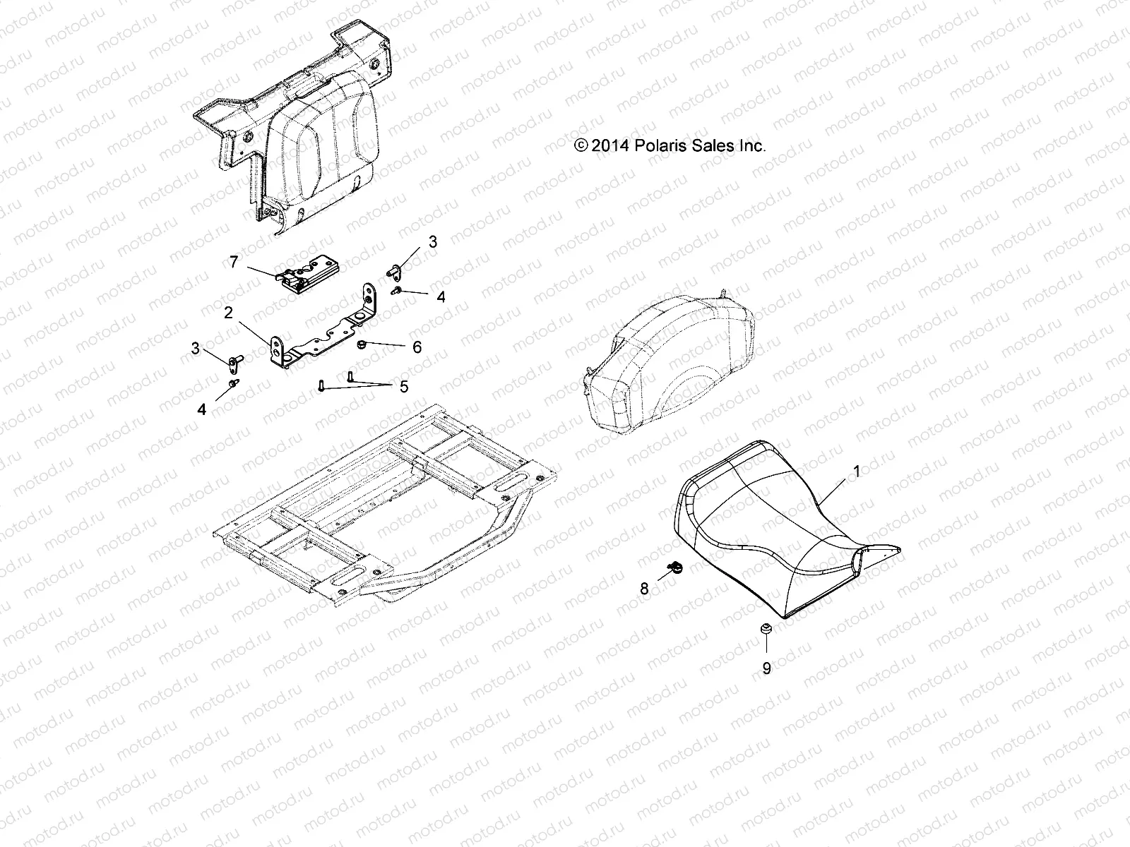 BODY | BODY, SEAT, OPERATOR - A18SWS57C1/C2/E2 (49ATVSEAT15570X2)