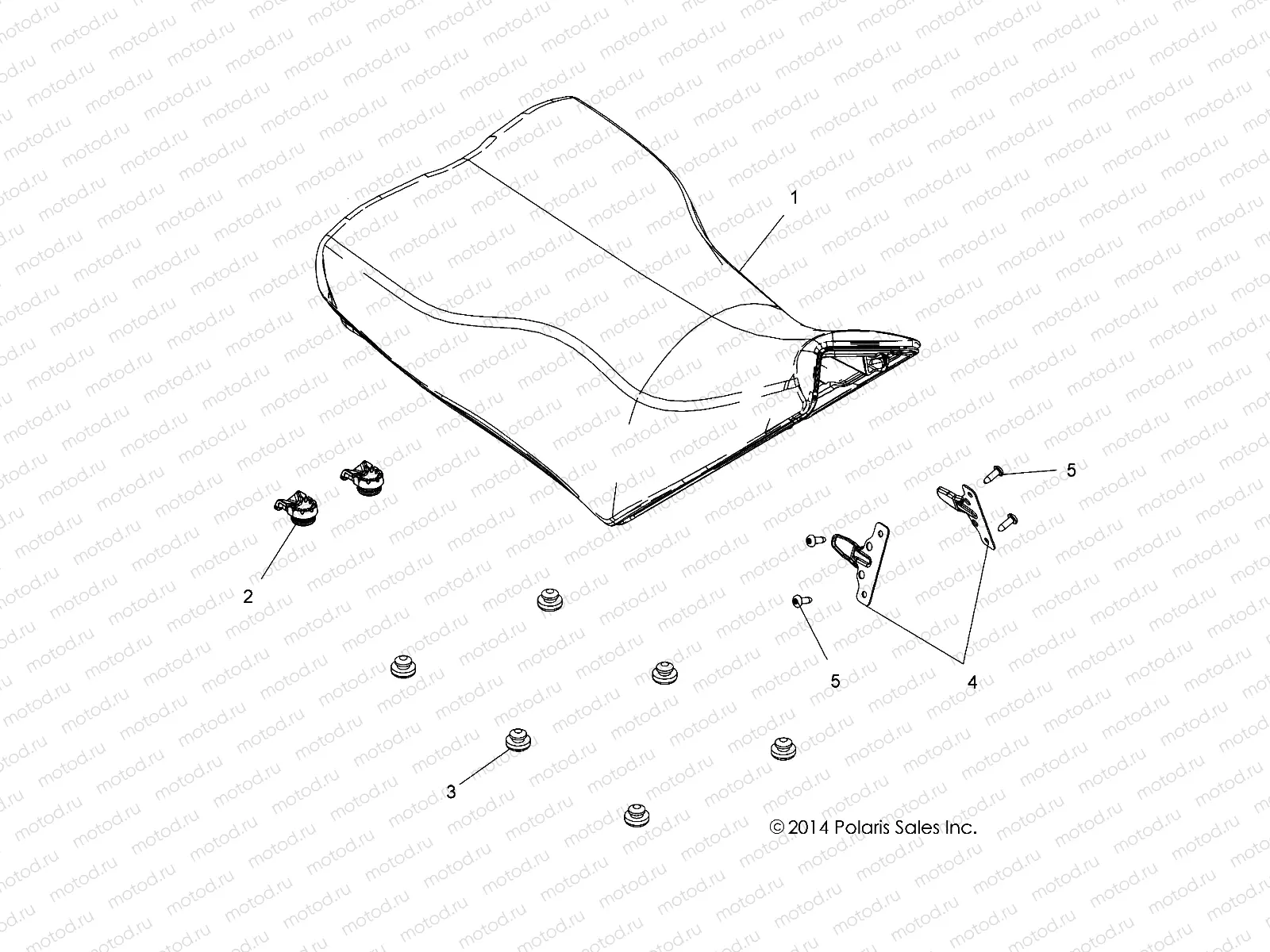 BODY | BODY, SEAT, OPERATOR - A19SYS95CH (49ATVSEAT15850TRG)