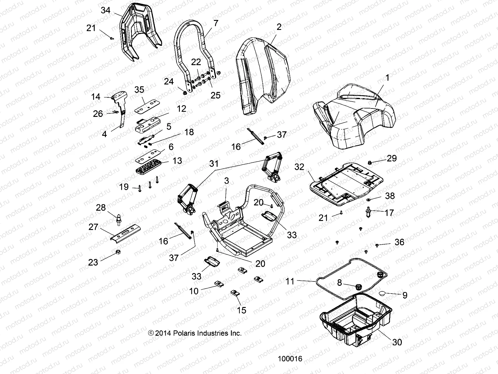 BODY | BODY, SEAT, PASSENGER - A15SYE95AX/L95AP (100016)