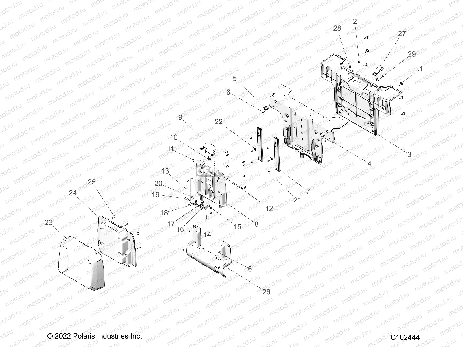 BODY | BODY, SEAT, PASSENGER, BACK - A23SWE57F1/S57C1/C2 (C102444)