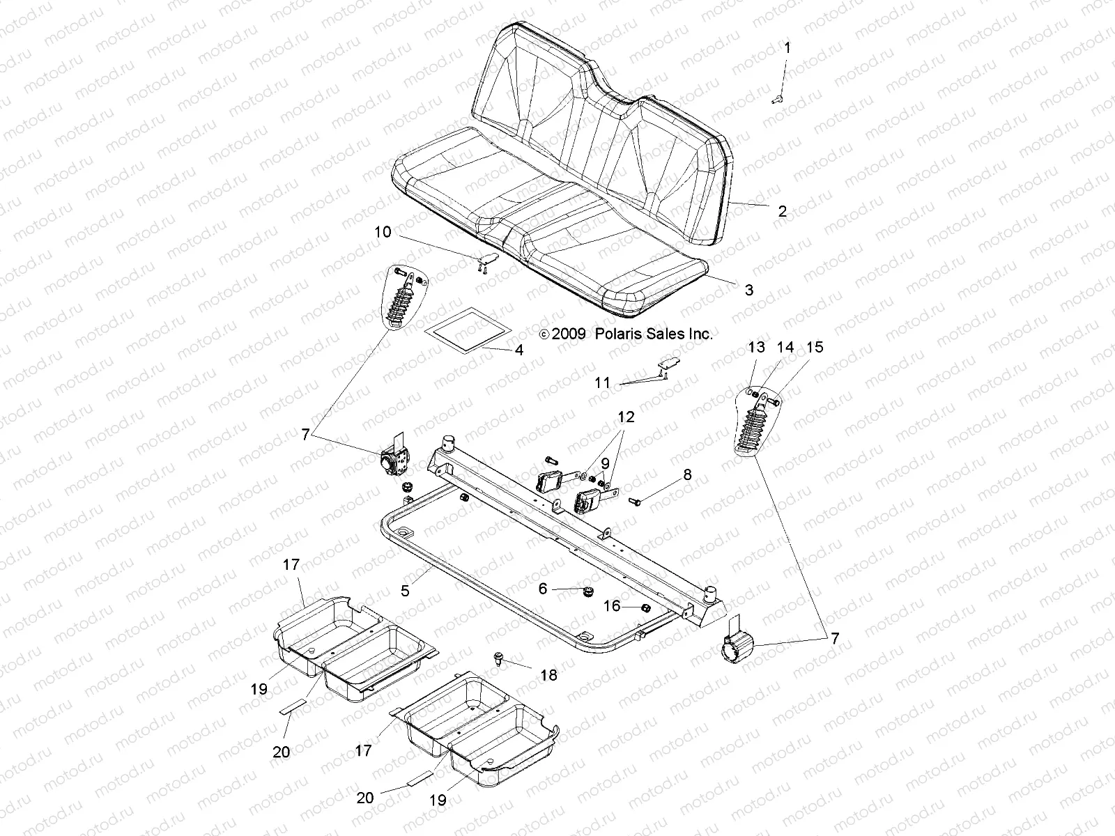 BODY | BODY, SEAT - R10RC08GA/GH/FA/FH (49LEVSEAT10SDW)