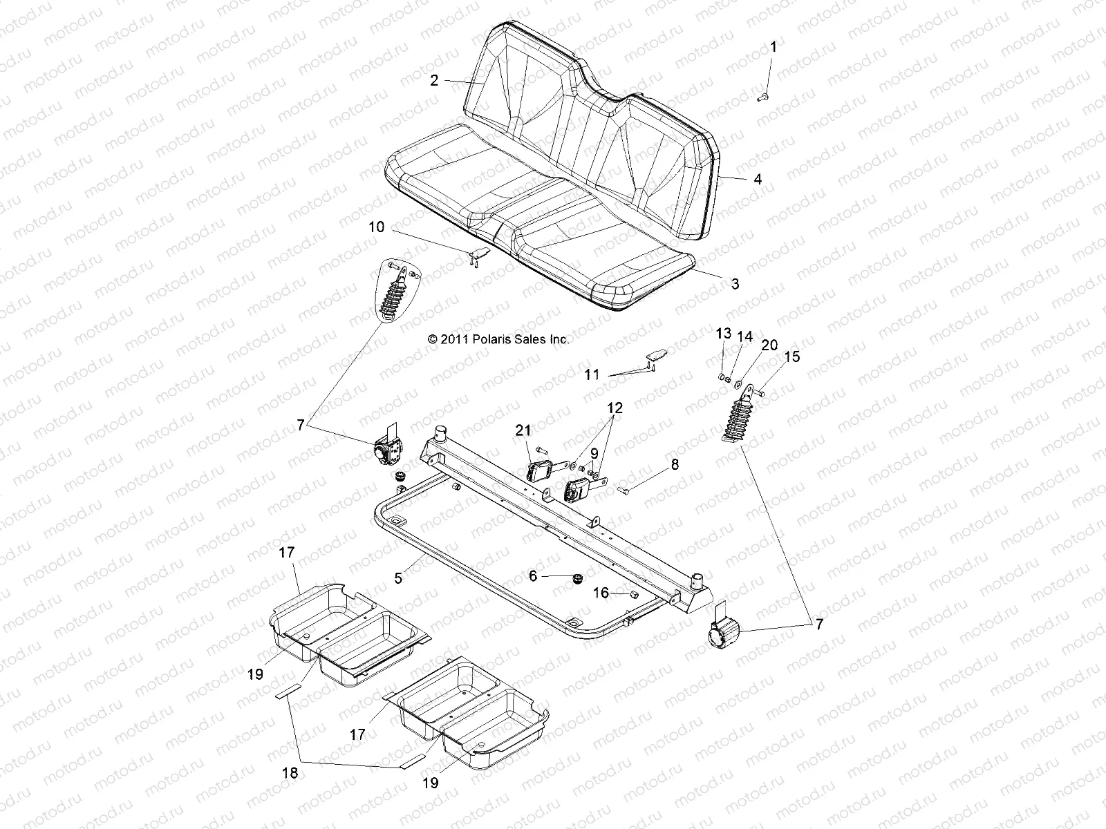 BODY | BODY, SEAT - R12RC08LG (49RGRSEAT12LSV)