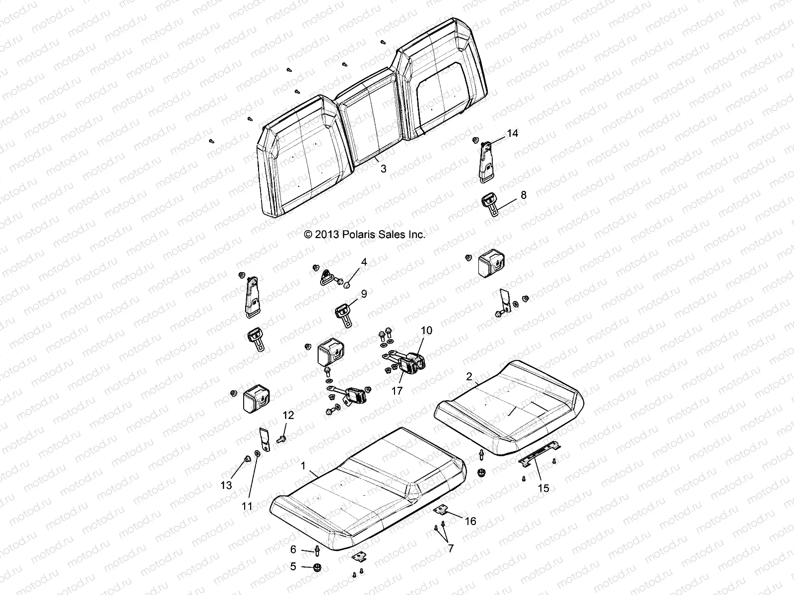 BODY | BODY, SEAT - R14UH88/9E/9EAI/9EAIC ALL OPTIONS (49RGRSEAT14900XP)
