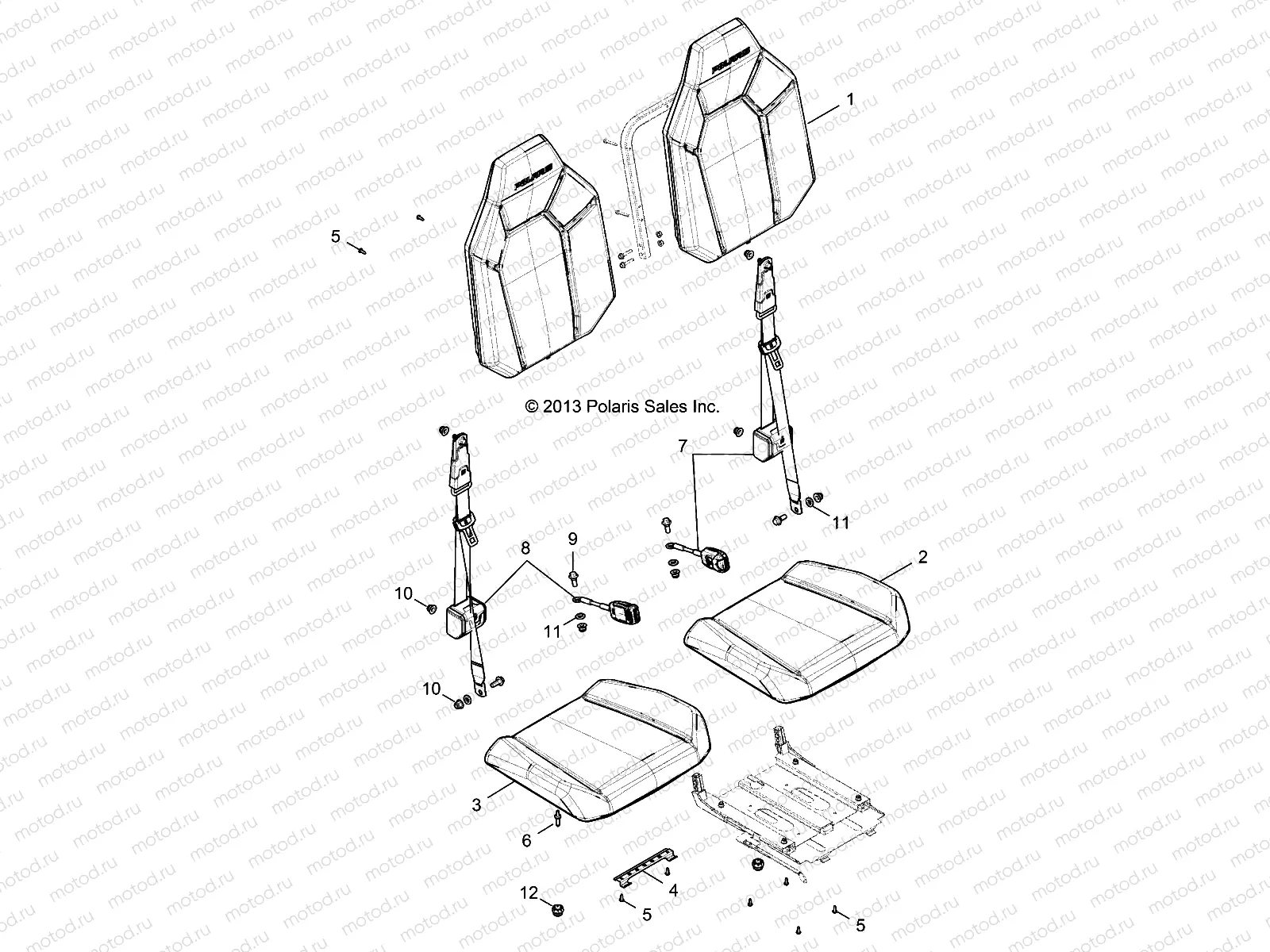 BODY | BODY, SEAT - R14UH9EAN ALL OPTIONS (49RGRSEAT149XP)