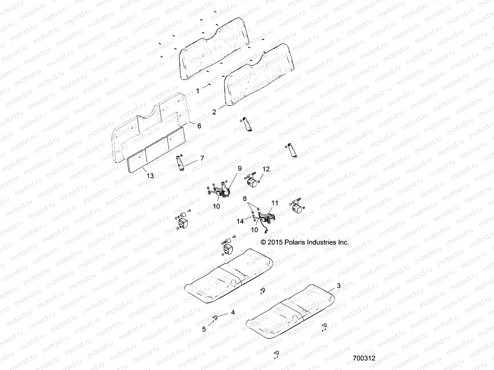 BODY | BODY, SEAT - R21M4A57B1/B9/EBX (700312)