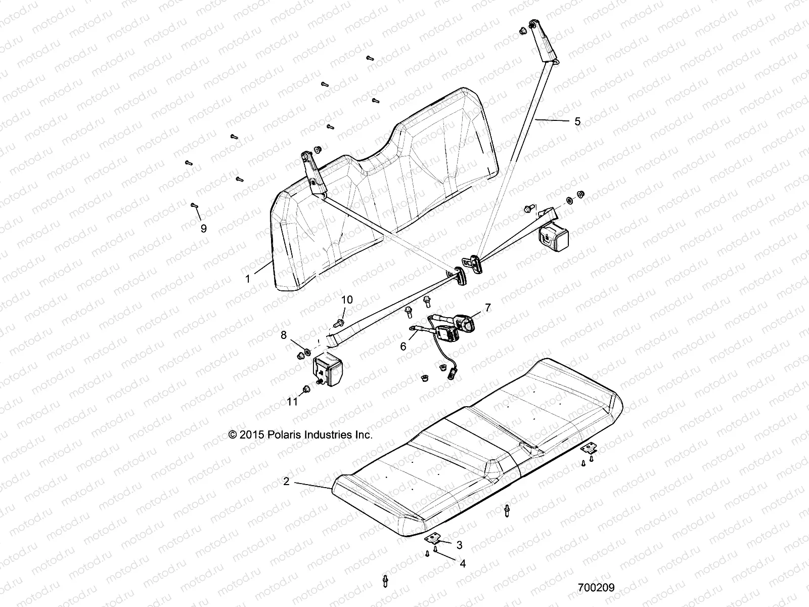 BODY | BODY, SEAT - R21RM250A1 (700209)