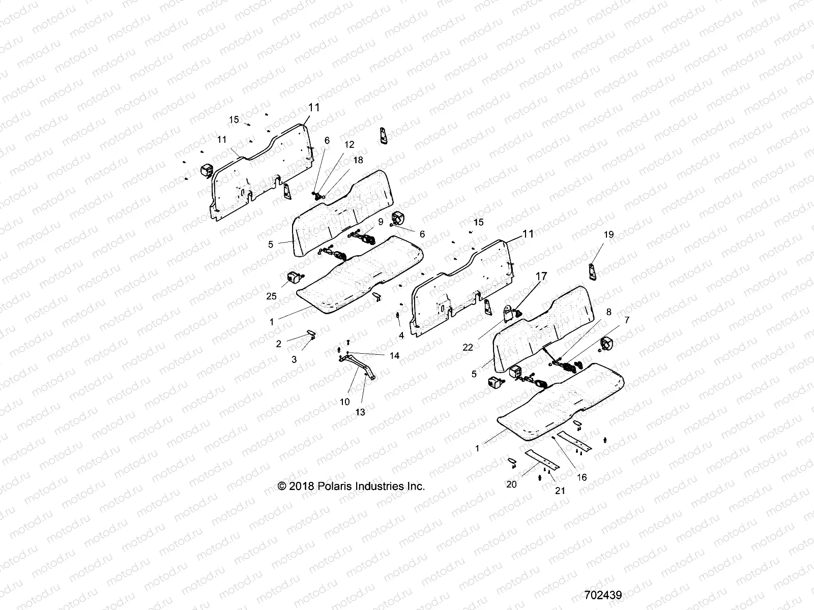 BODY | BODY, SEAT - R22CDA57A1 (702439)
