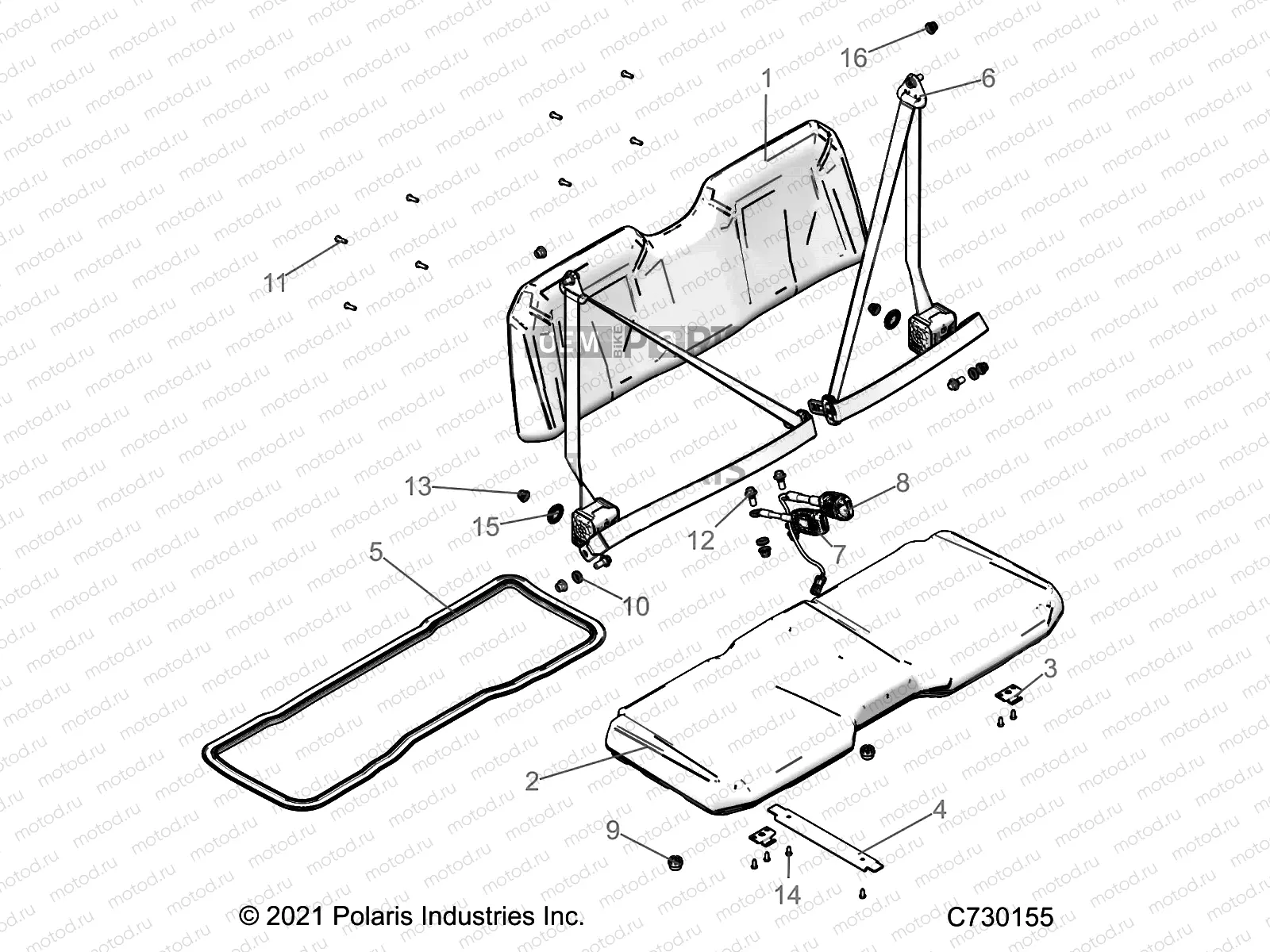 BODY | BODY, SEAT - R22MAU57B5 (C730155)