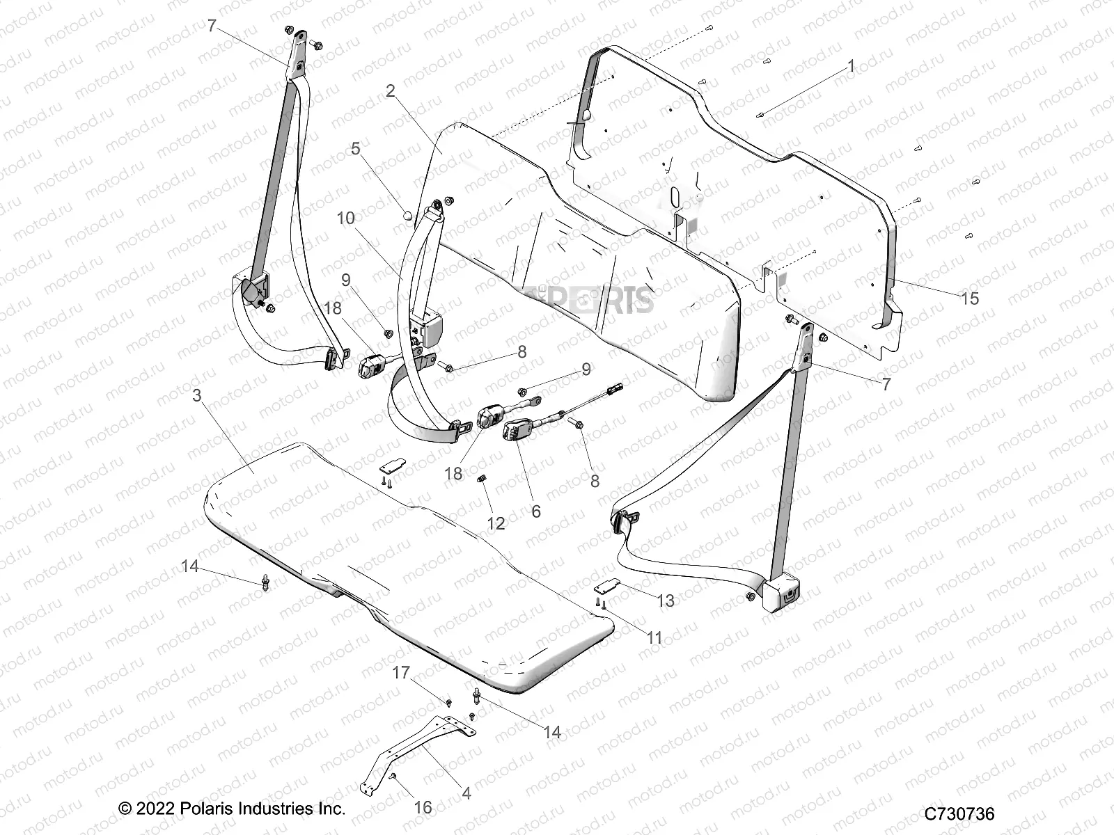BODY | BODY, SEAT - R23CCA57A1/A7 (C730736)