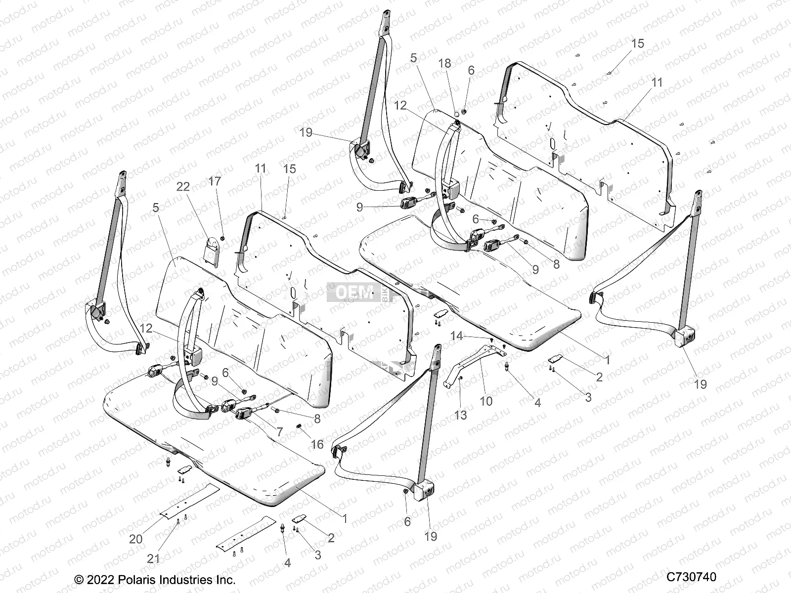 BODY | BODY, SEAT - R23CDA57A1 (C730740)