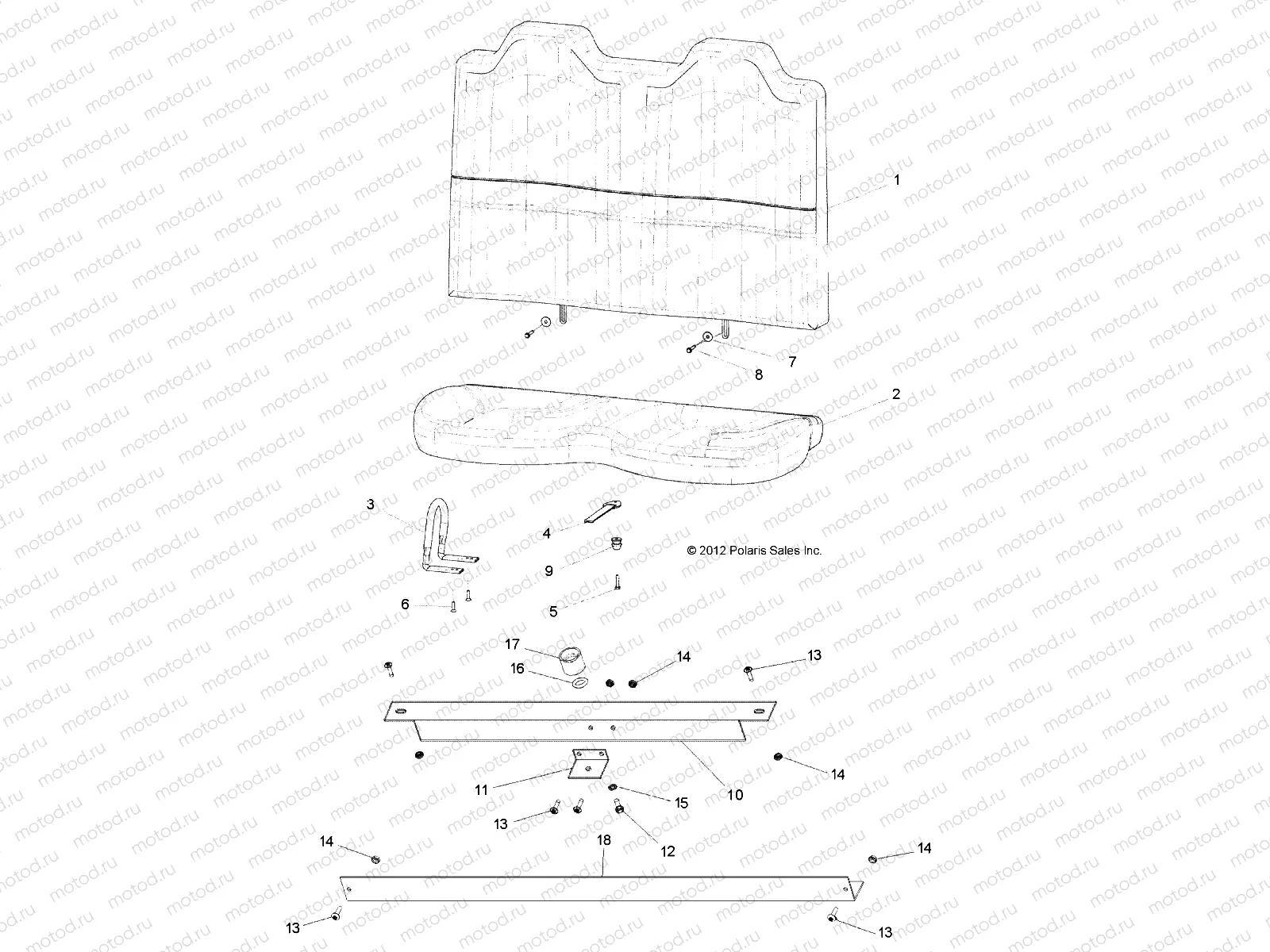 BODY | BODY, SEAT, REAR and HOLD DOWN - L13G2/4/6 ALL OPTIONS (49GEMBODY13SEAT)