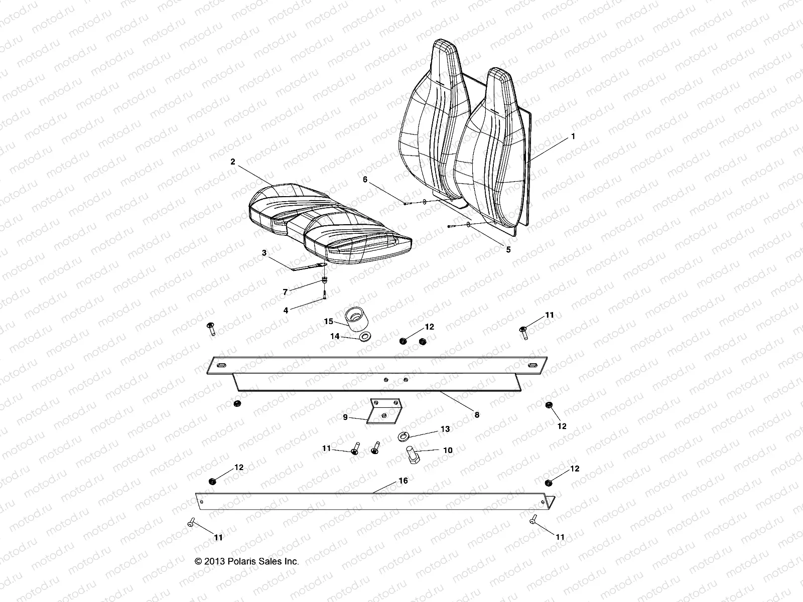 BODY | BODY, SEAT, REAR and HOLD DOWN - L14G2/4/6 ALL OPTIONS (49GEMBODY14SEAT)