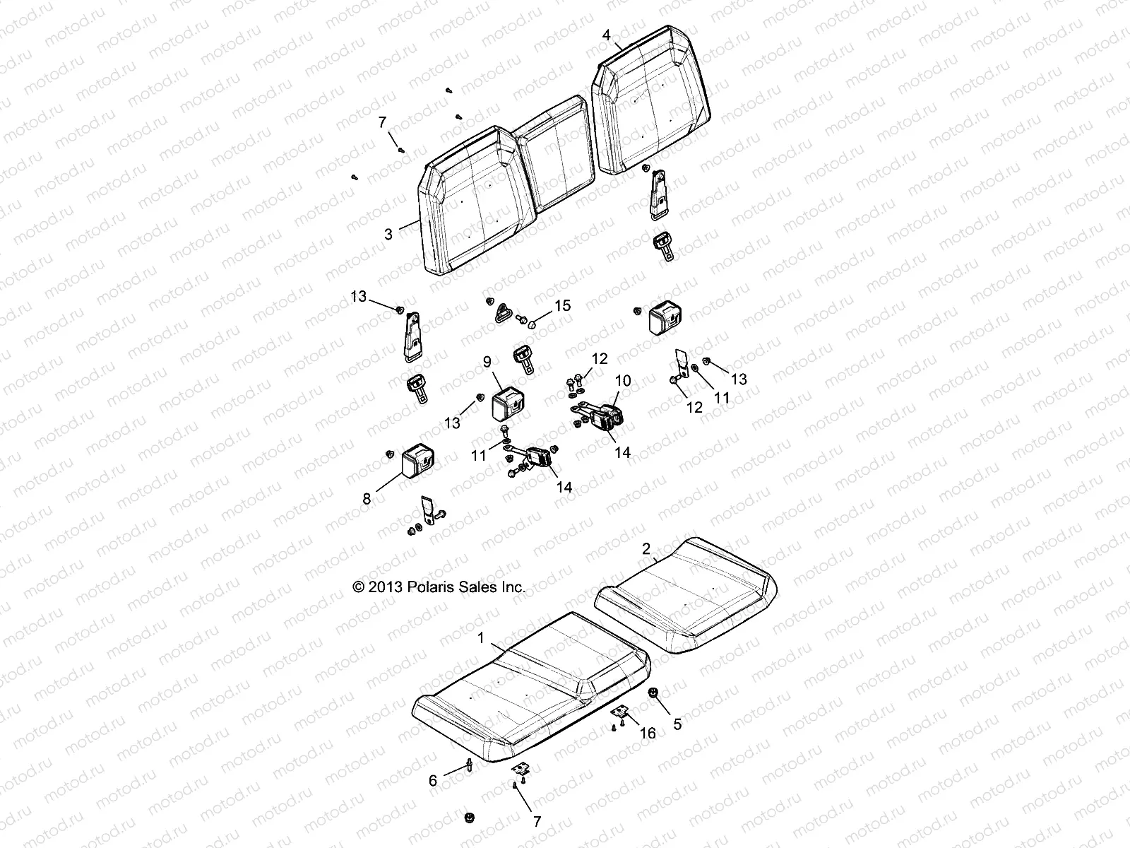BODY | BODY, SEAT, SLIDER - R14UH88/9E/9EAN/9EAI/9EAIC ALL OPTIONS (49RGRSEAT14900XP6040)