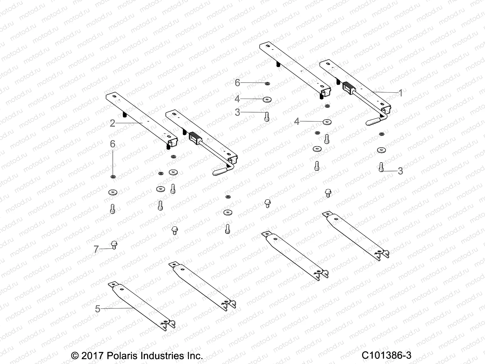 BODY | BODY, SEAT SLIDERS - A23HZB15N1/N4  (C101386-3)