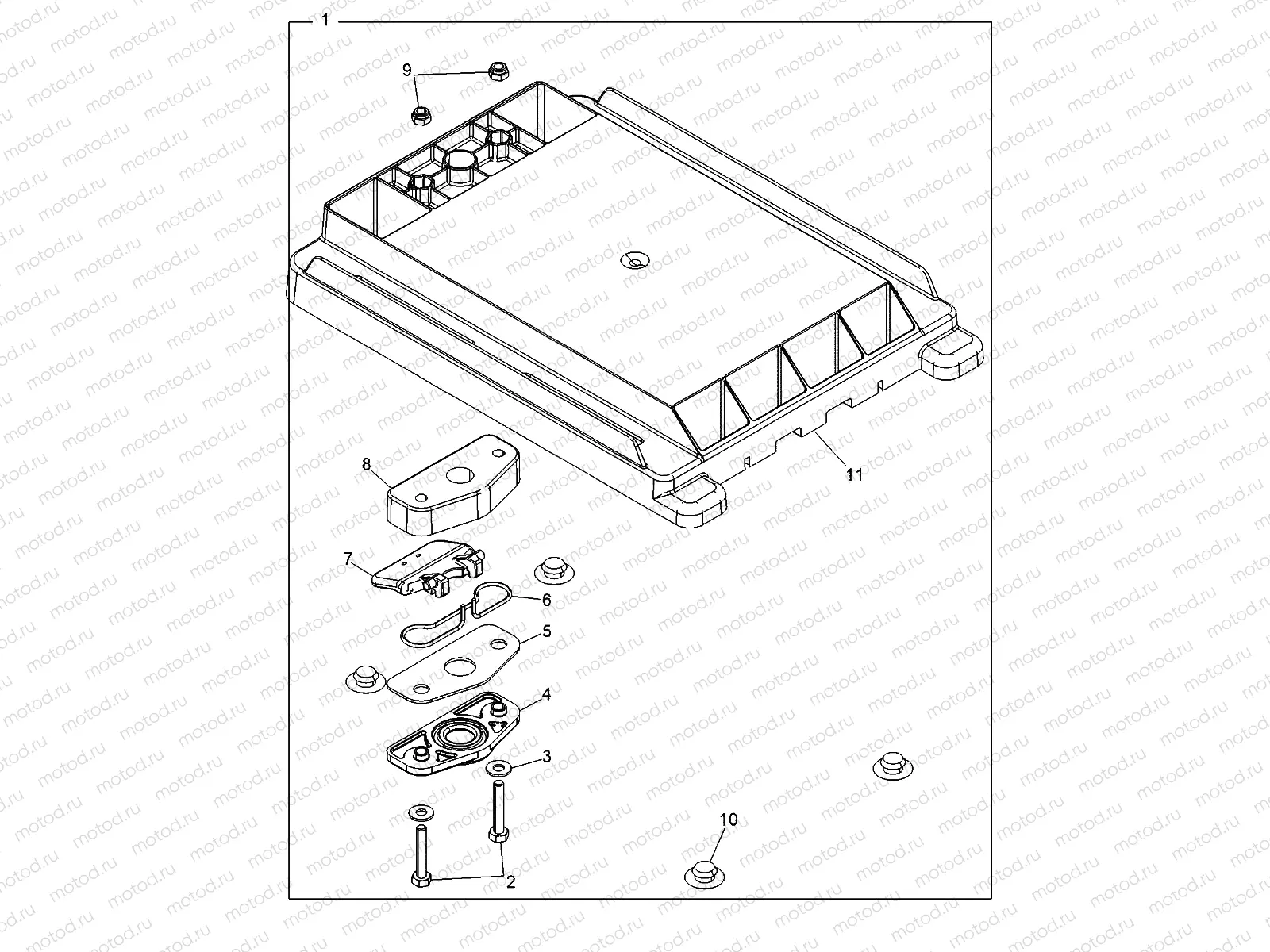 BODY | BODY, SEAT, STATIONARY MOUNT - R13XT9EAL (49RGRSEATMTG13JAGX)