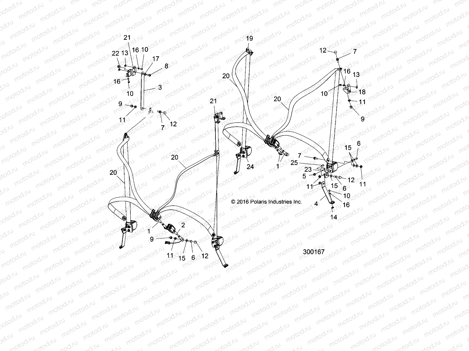 BODY | BODY, SEATBELTS (BUILT 11/10/15 AND AFTER) - L16G4