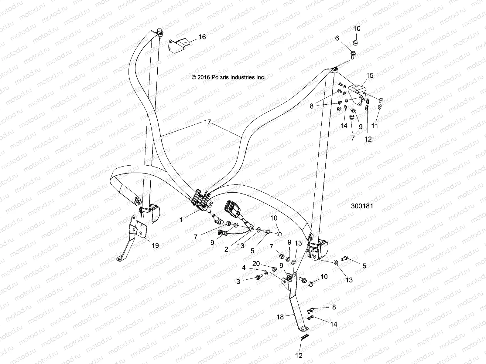 BODY | BODY, SEATBELTS, E2 - L22G2AEALA/DEALA (300181)