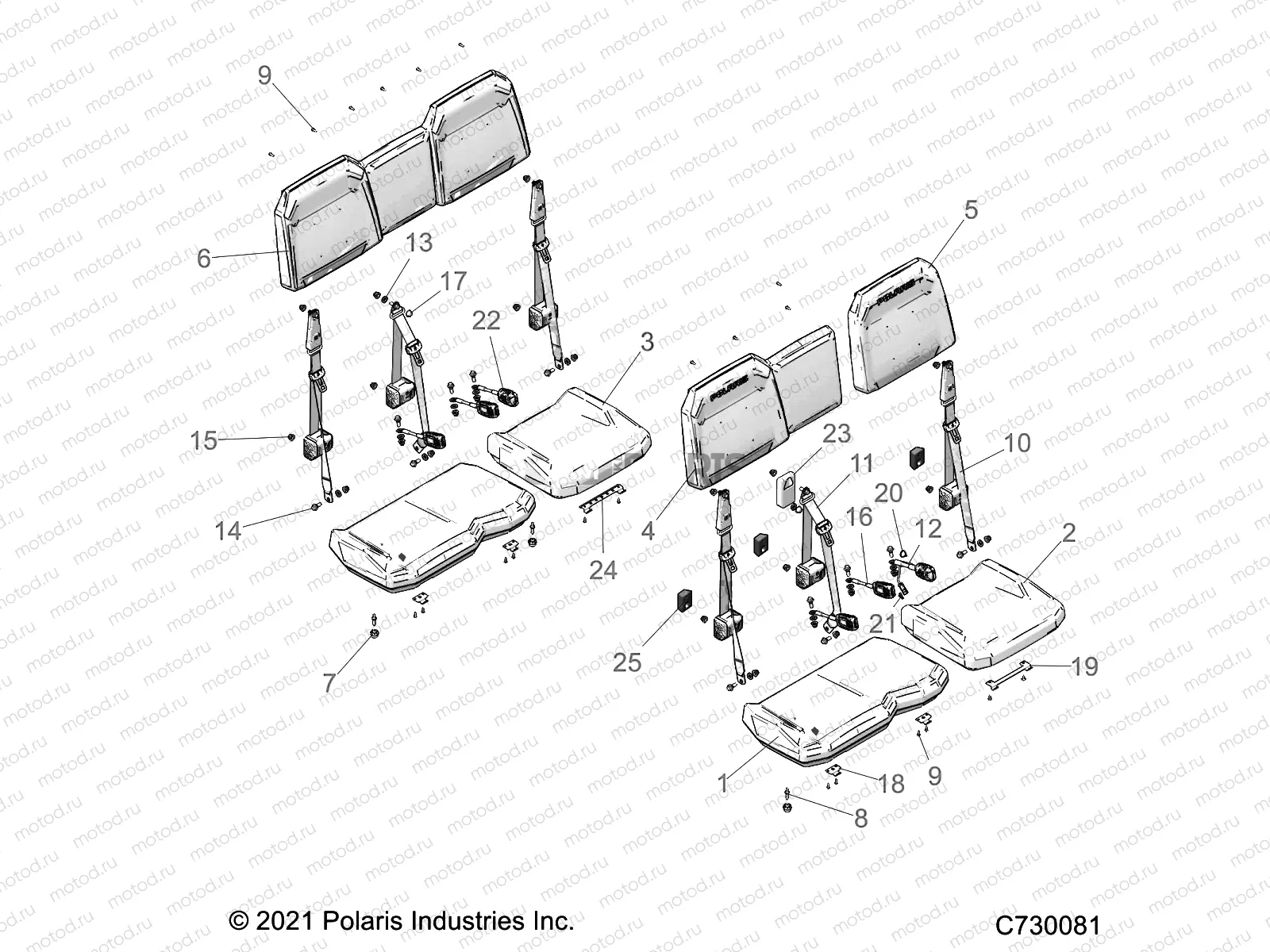 BODY | BODY, SEATS - R21T6U99AP/AG/BP/BG (C700704)