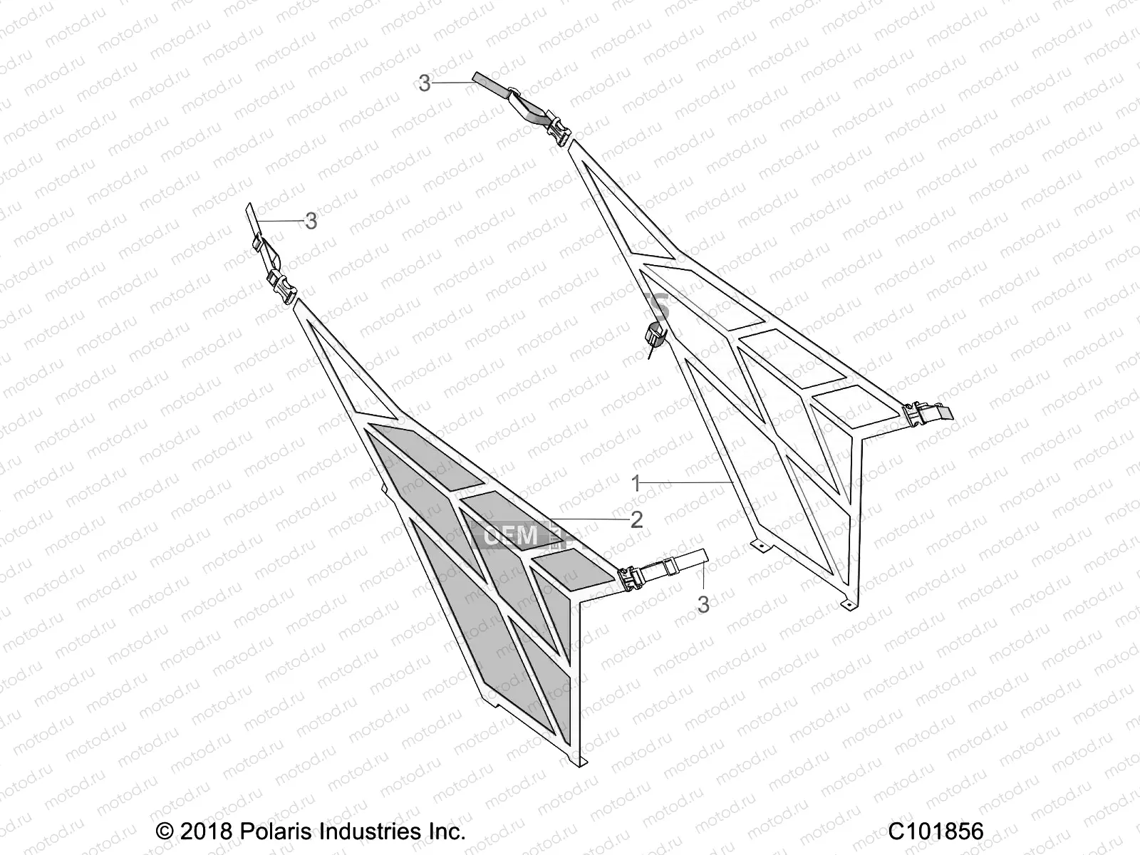 BODY | BODY, SIDE NETS - A19HAA15A7/B7 (C101856)