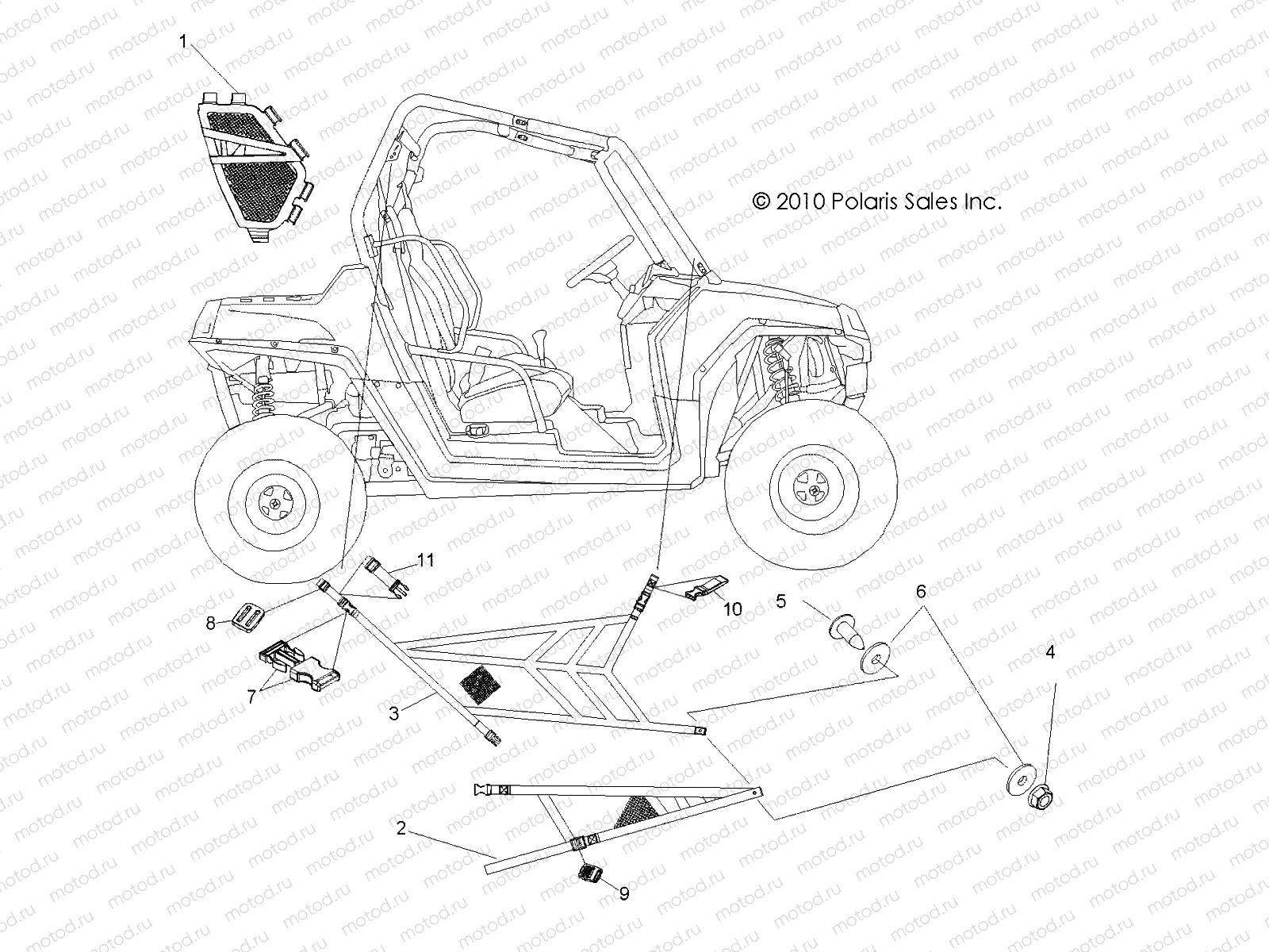 BODY | BODY, SIDE NETS - R10VH76FX (49RGRNETS09RZR)