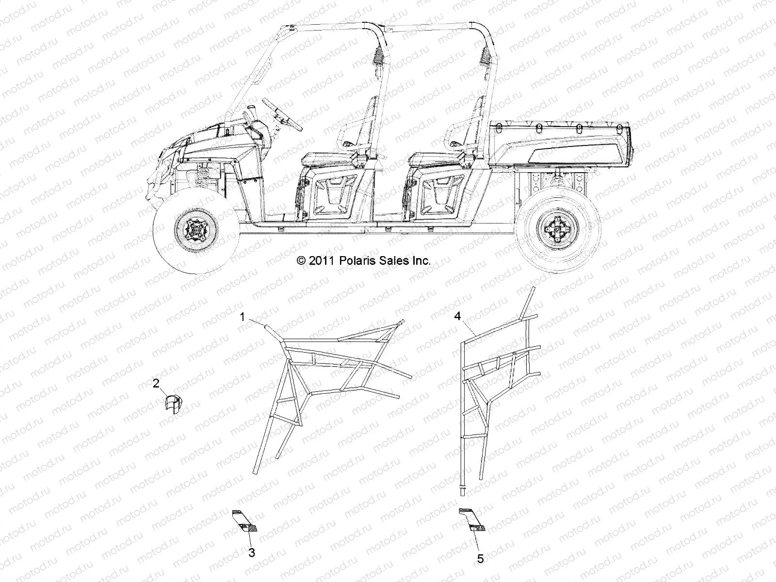 BODY | BODY, SIDE NETS - R14WH76AA (49RGRNETS12CREW)