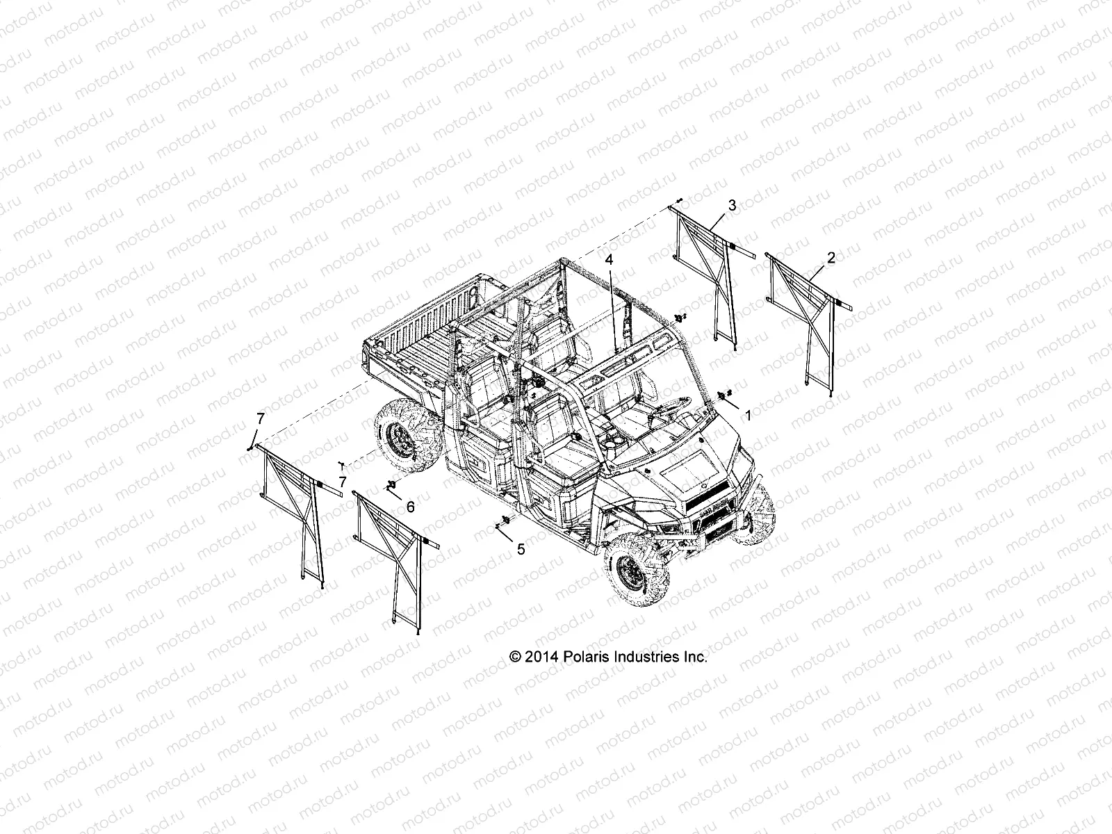 BODY | BODY, SIDE NETS - R15RUA87/E87/YAA/ZAC ALL OPTIONS (49RGRNETS15CREW)