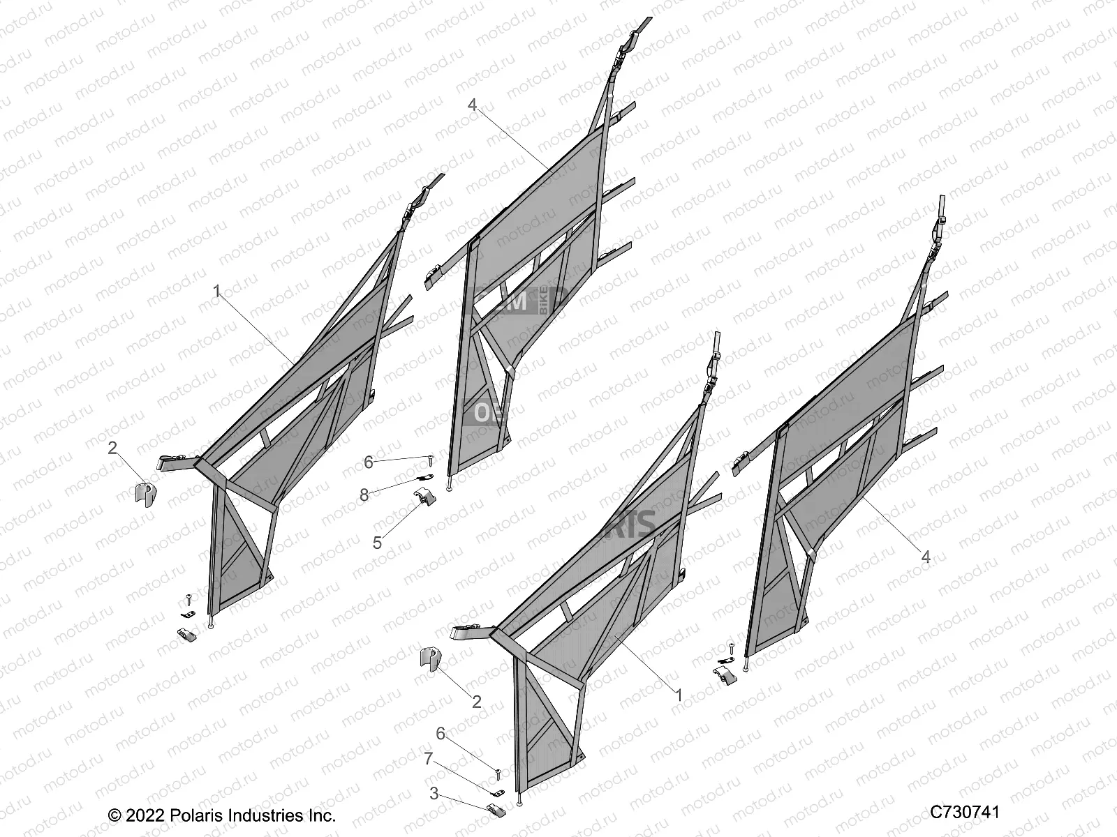 BODY | BODY, SIDE NETS - R23CDA57A1 (C730741)