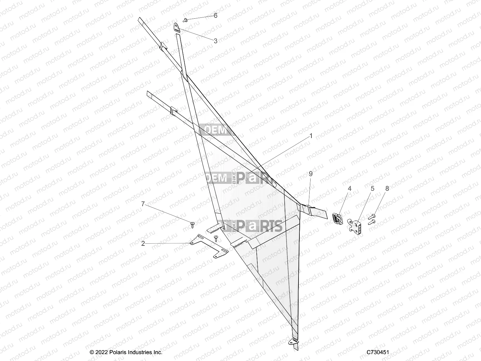 BODY | BODY, SIDE NETS - R23MAA57B1/EB4/B9 (C730451)