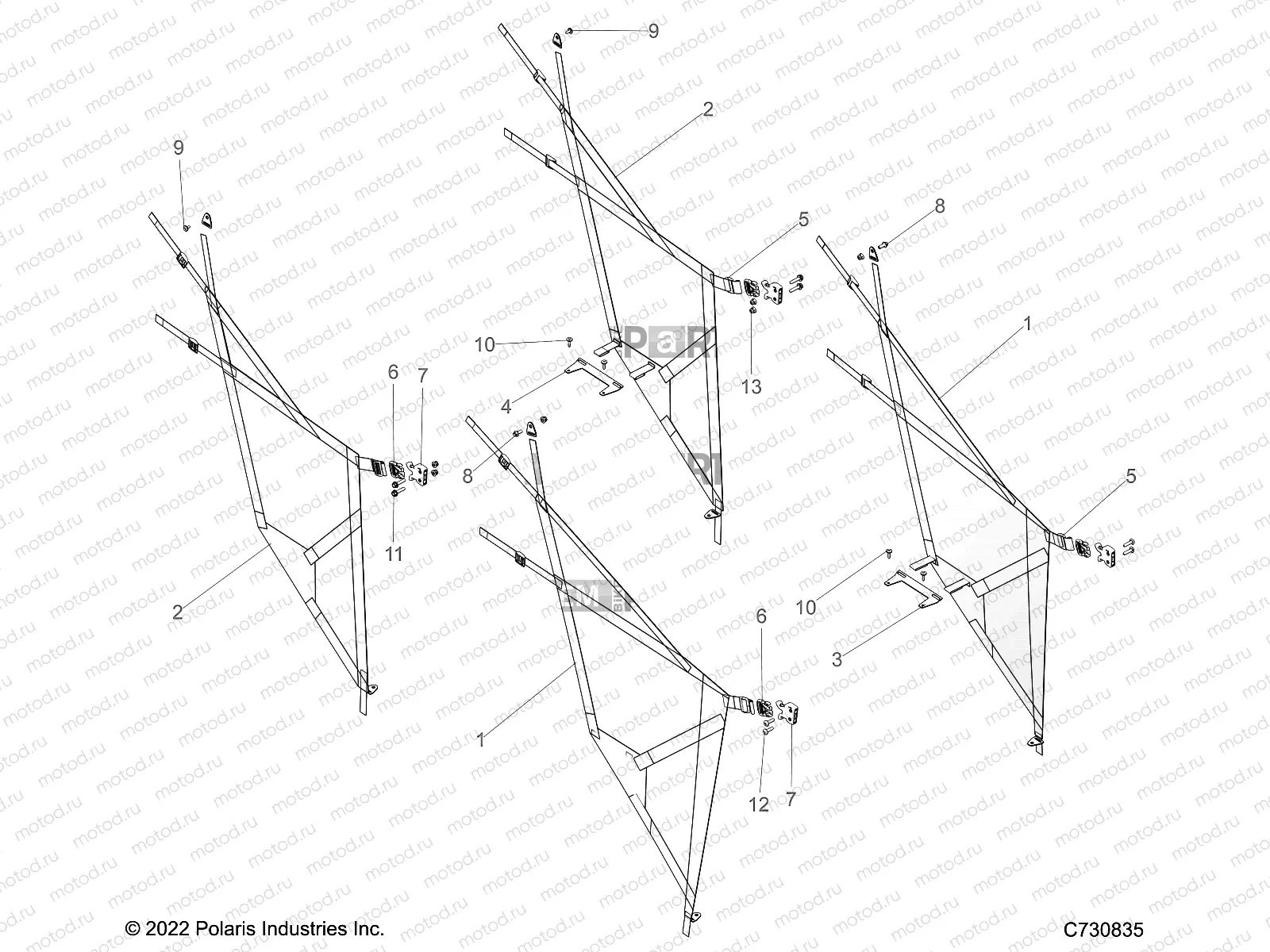 BODY | BODY, SIDE NETS - R23MAA57B1/EB4/B9 (C730835)