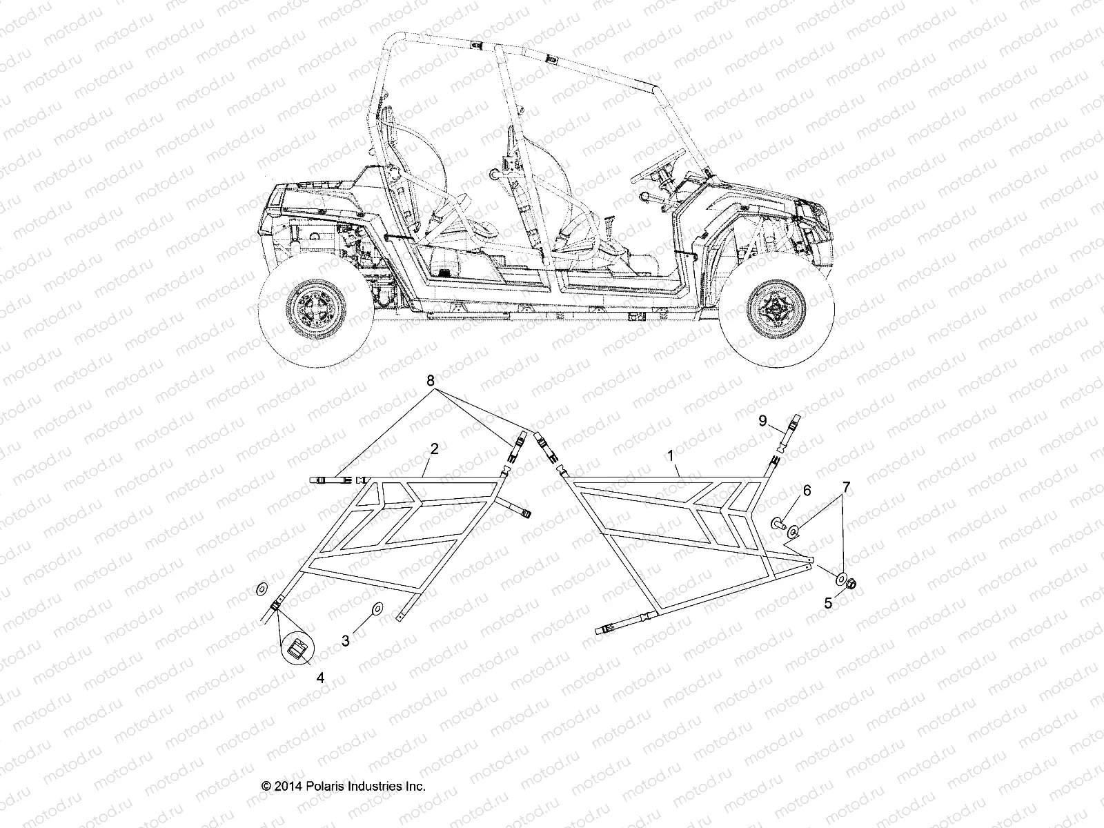 BODY | BODY, SIDE NETS - Z14XE7EAL/X (49RGRNETS14RZR4)