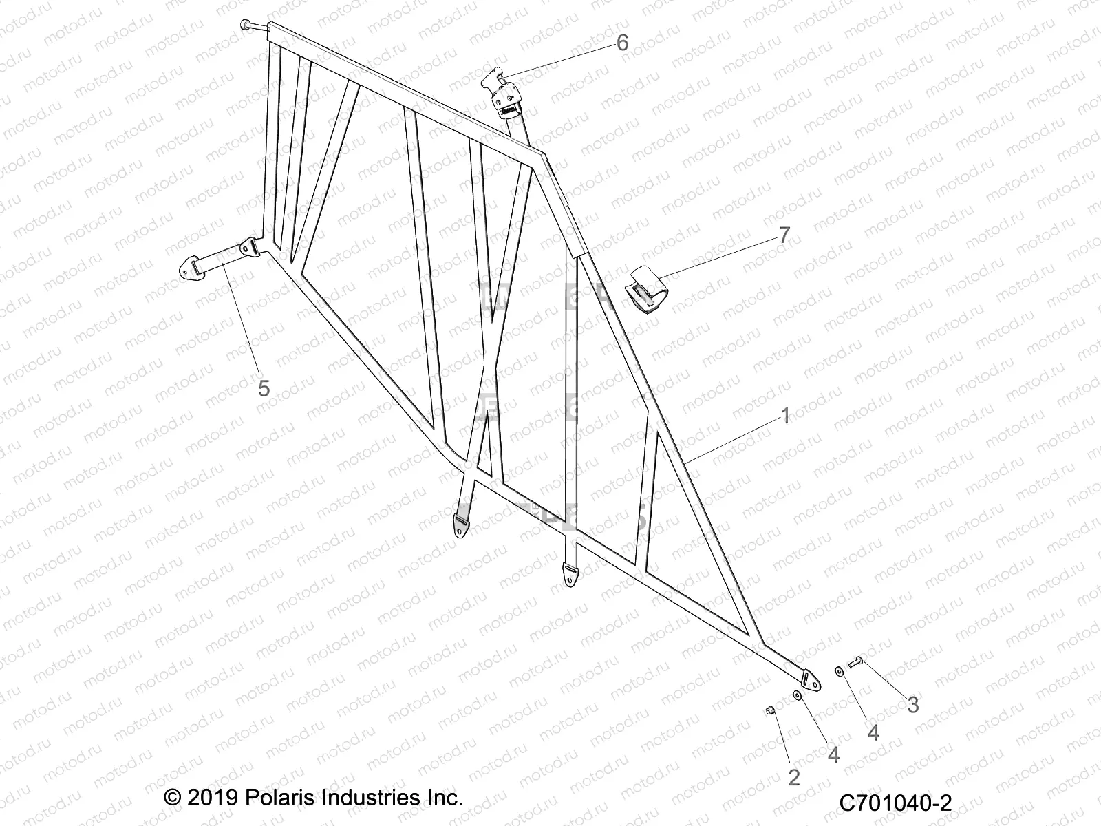 BODY | BODY, SIDE NETS - Z22CHA57A2/K2 (C701040-2)