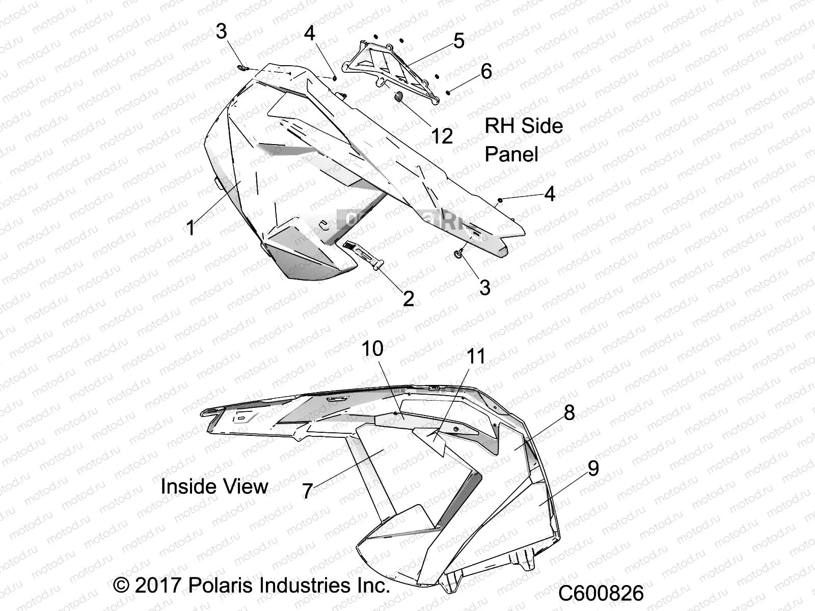 BODY | BODY, SIDE PANEL, RH - S20CBU5BSA/BSL (C600826)