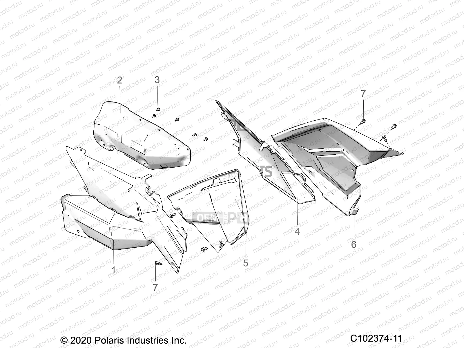 BODY | BODY, SIDE PANELS - A20SVA85A3 (C102374-11)